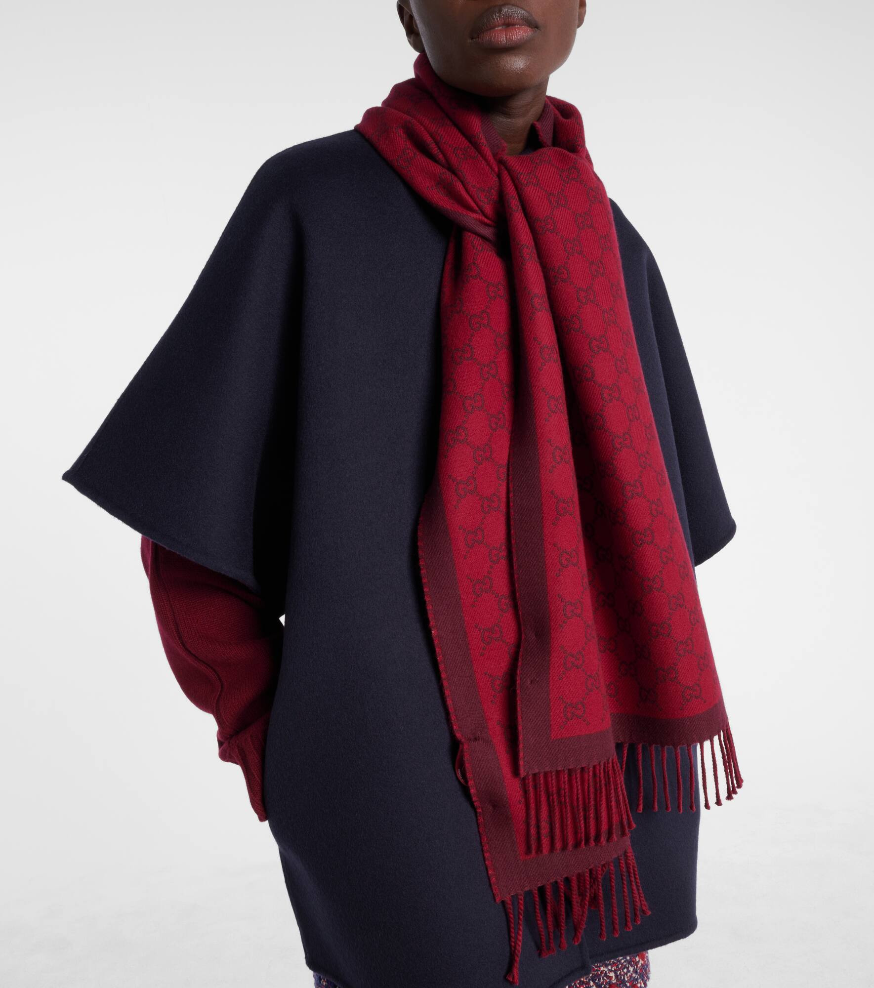 GG wool scarf - 2