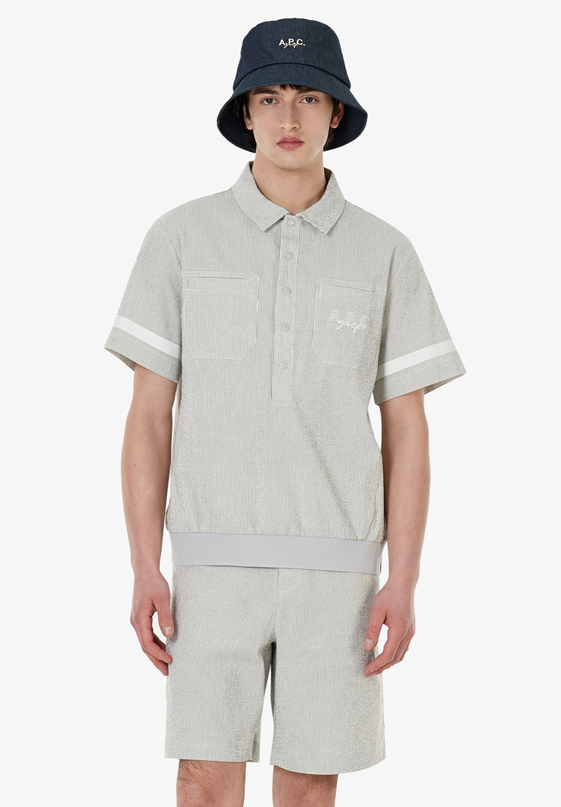 SEERSUCKER POLO A.P.C. GOLF 7