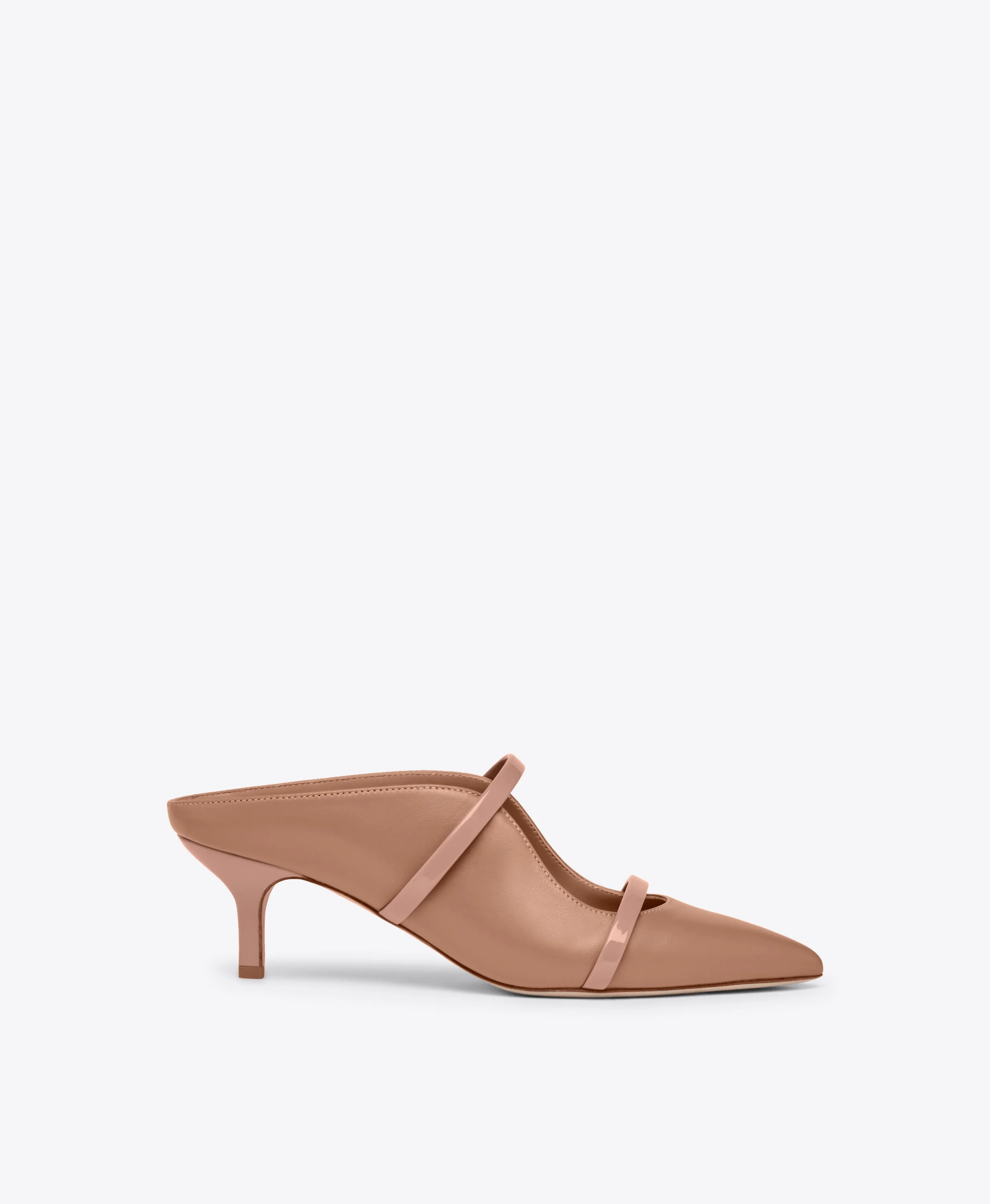 Maureen 45 Blush Leather Kitten Heels - 1