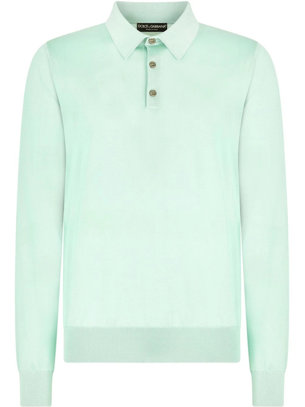 long-sleeve polo top - 1