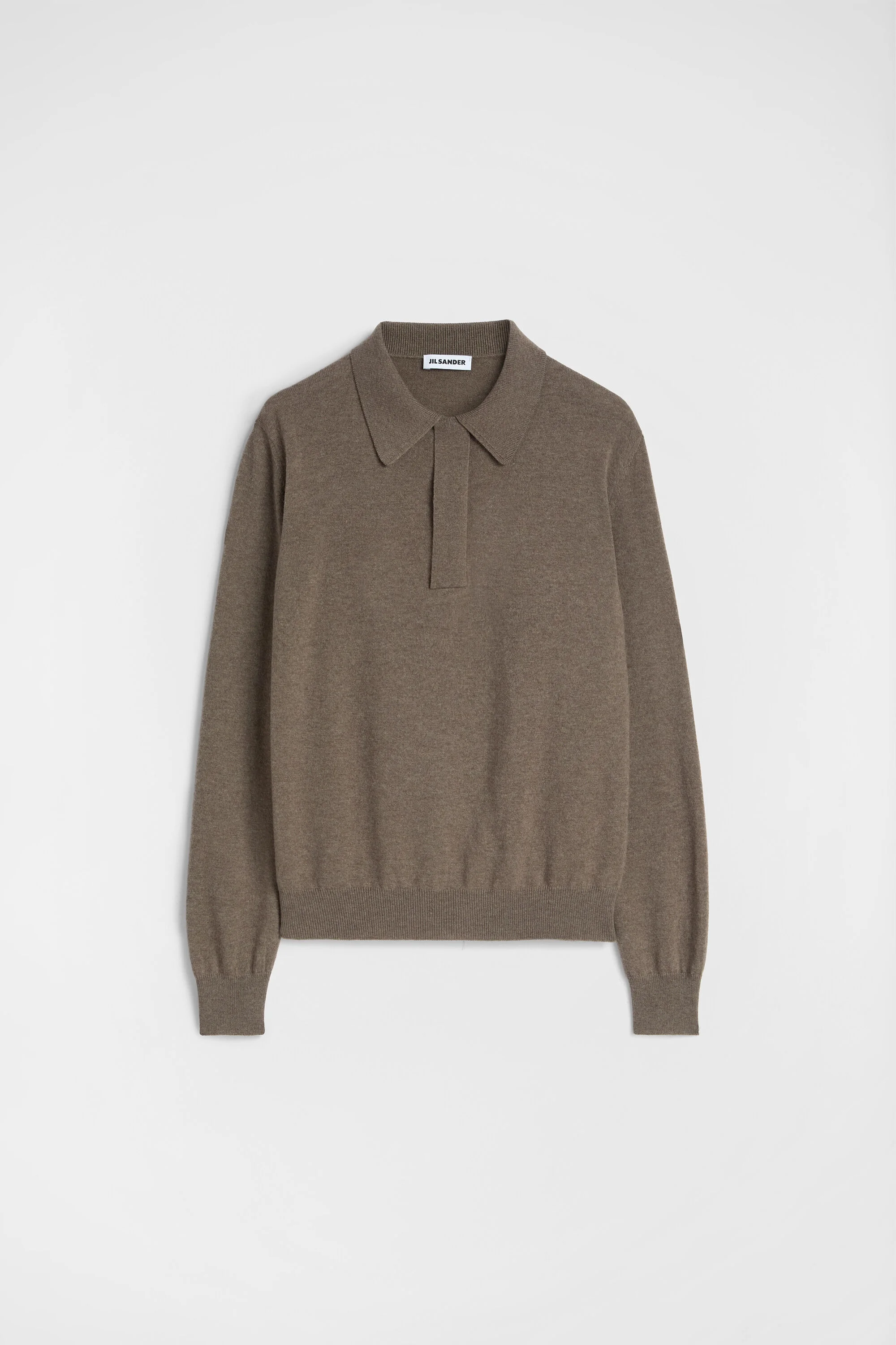 Lightweight Wool Polo Sweater - 1