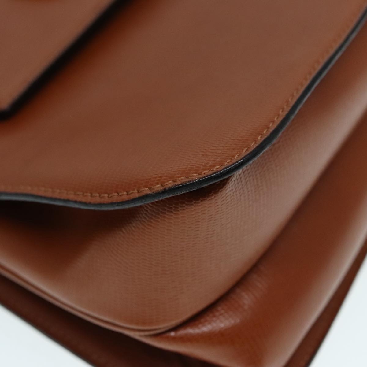 CELINE Hand Bag Leather Brown Gold - 16