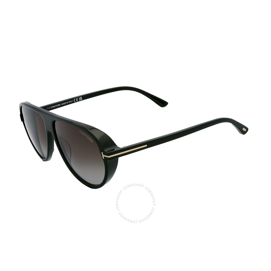 Tom Ford Marcus Smoke Gradient Pilot Men's Sunglasses FT1023 01B 60 - 4