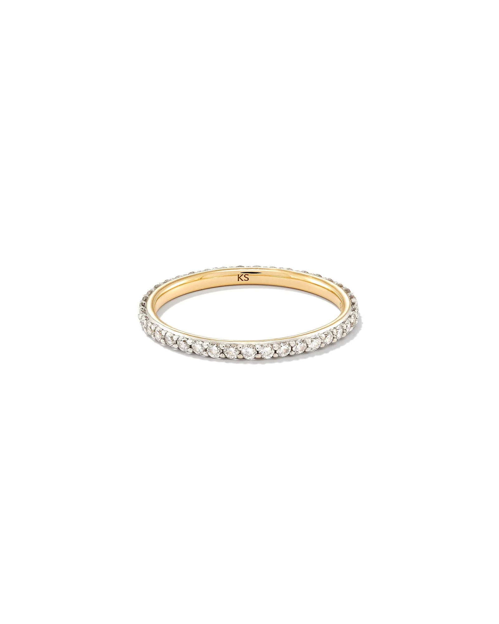 0.5 ct Marilyn 14k Yellow Gold Full Eternity Band Ring in White Diamond - 1