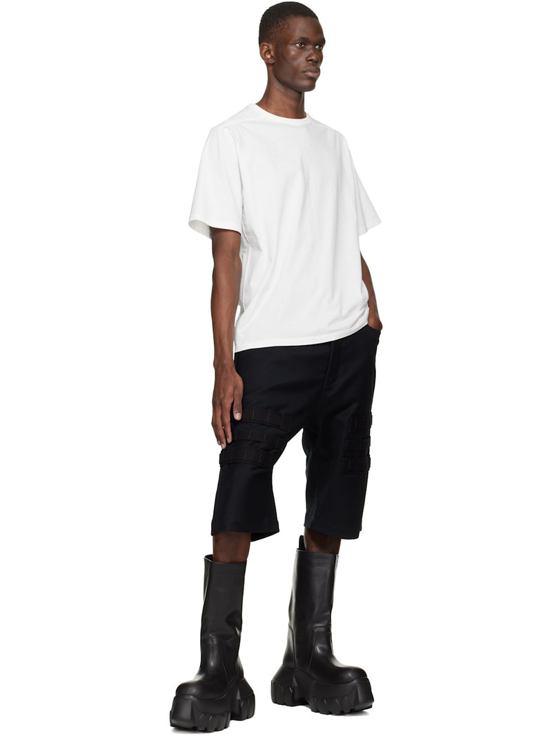 Rick Owens Black Temple Cargo Geth Shorts outlook