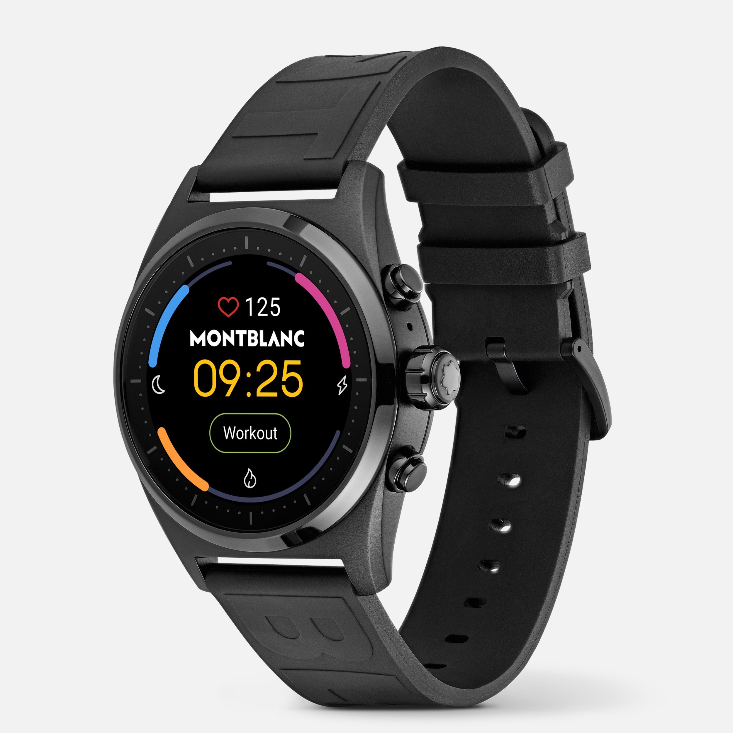 Montblanc Summit Lite Smartwatch - Black with Rubber Strap - 3