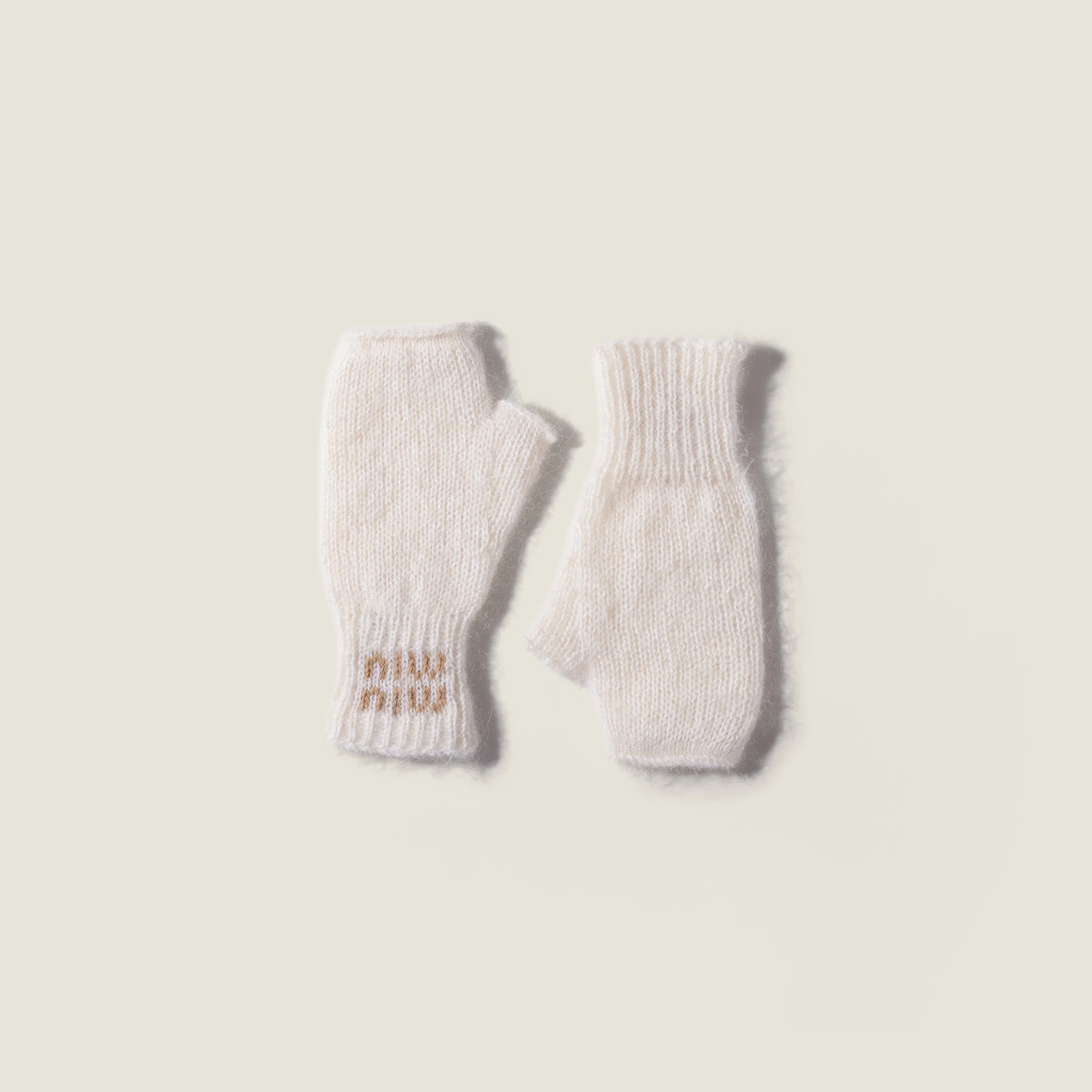 Wool and mohair gloves - 1