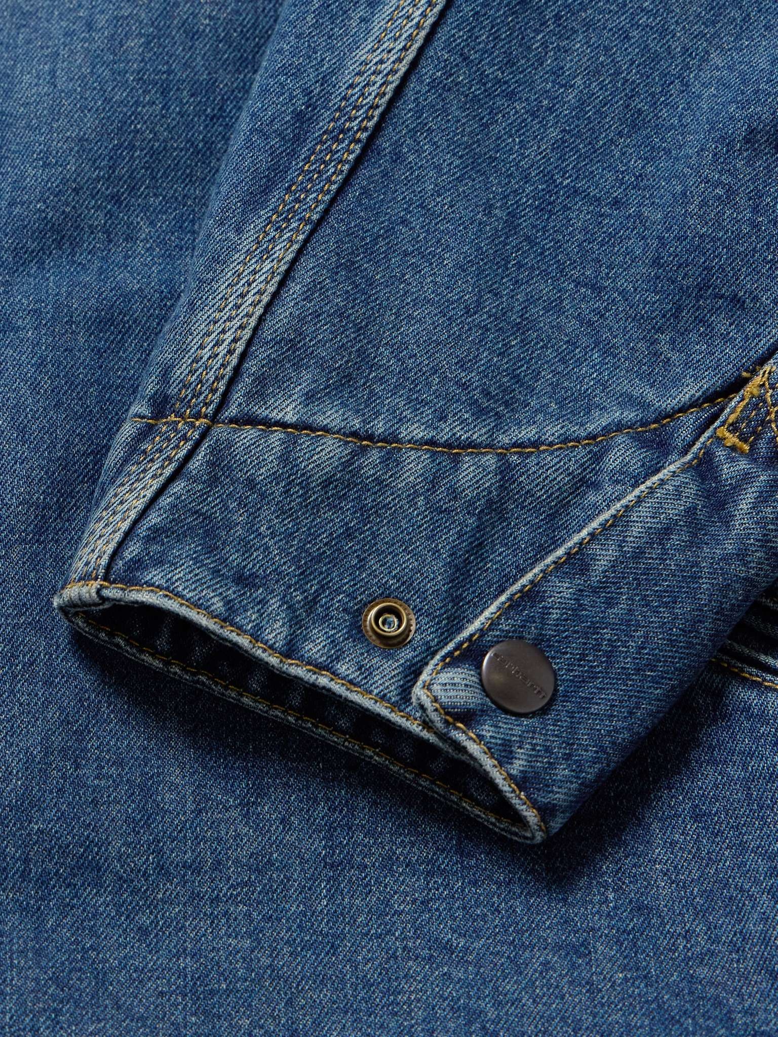 OG Detroit Corduroy-Trimmed Padded Denim Jacket - 5