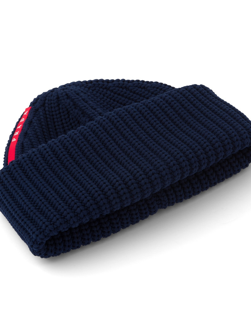 Prada Tec Rec Nylon Ribbed Beanie outlook