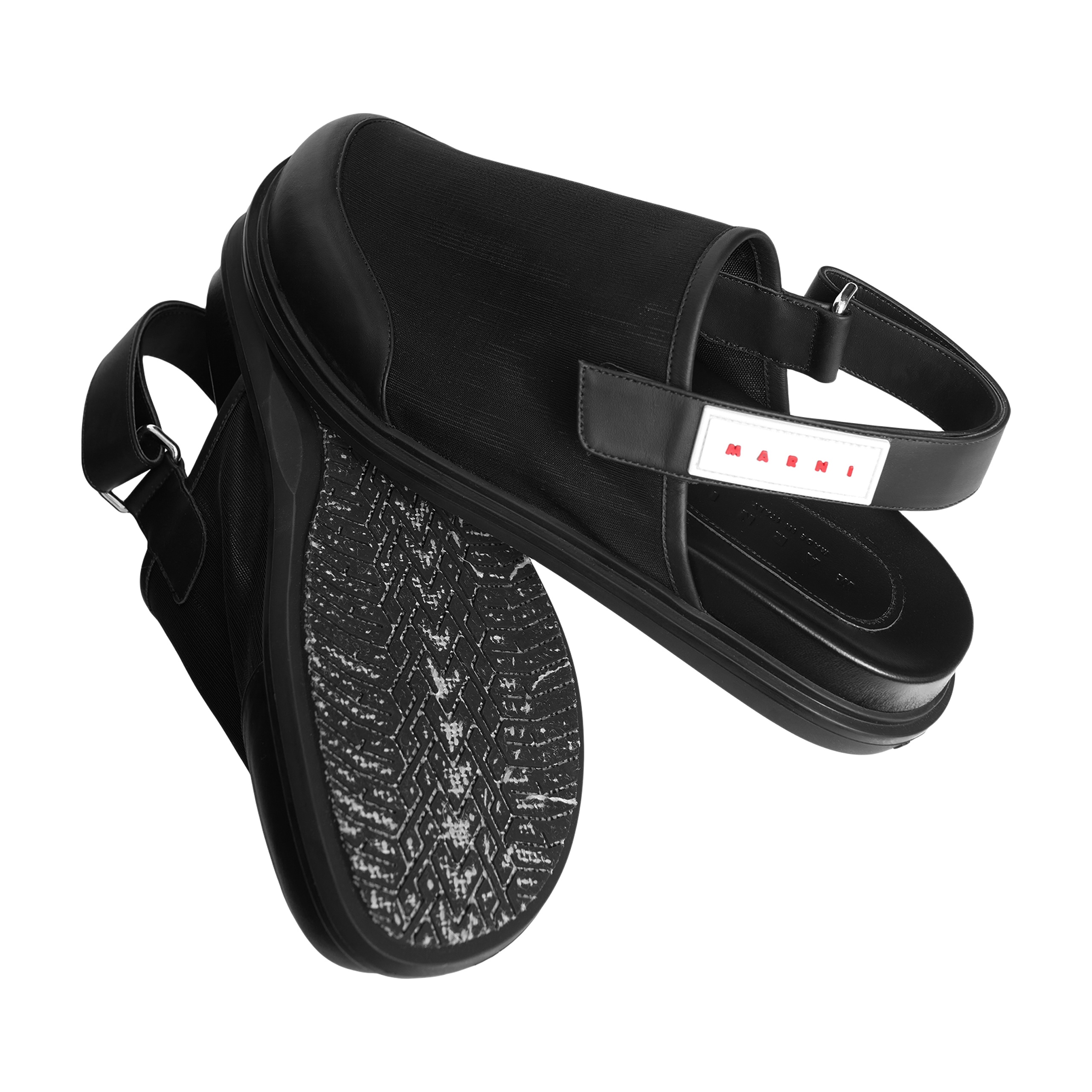 BLACK BACK STRAP MULES - 3