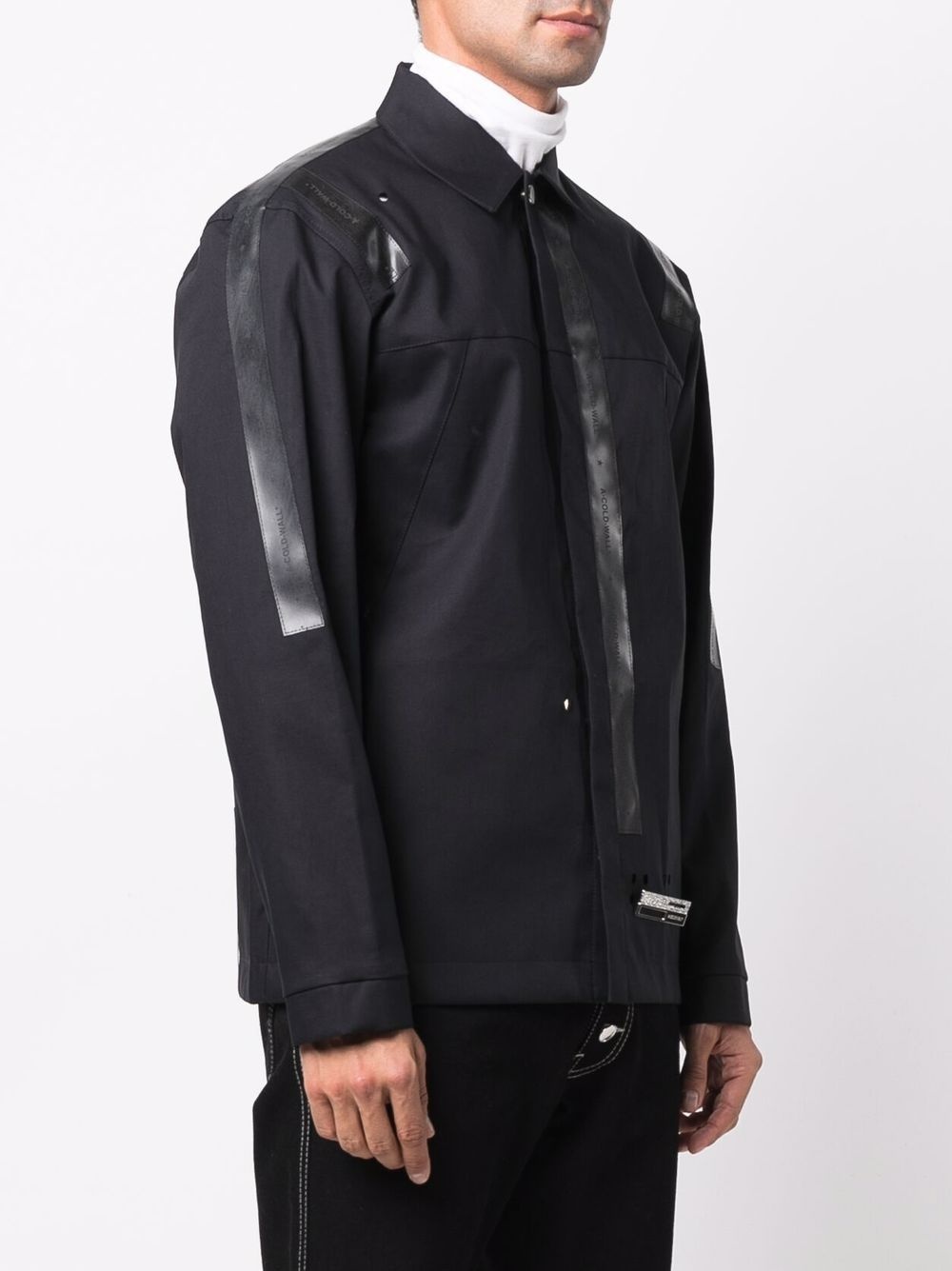 x Mackintosh rubber-trim shirt - 3