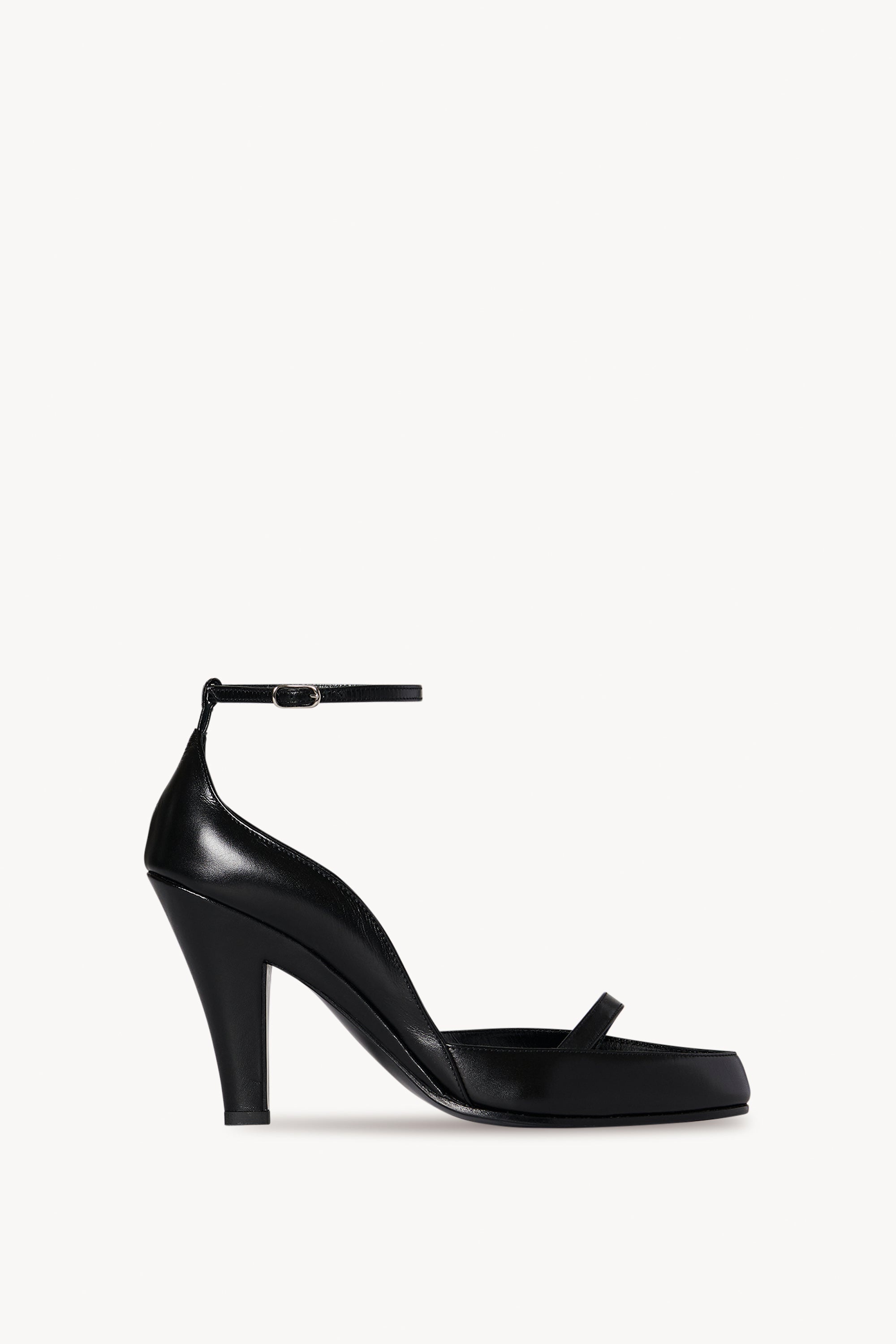 Ankle Strap Pump in Leather - 1