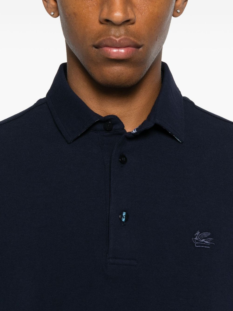 logo-embroidered polo shirt 4