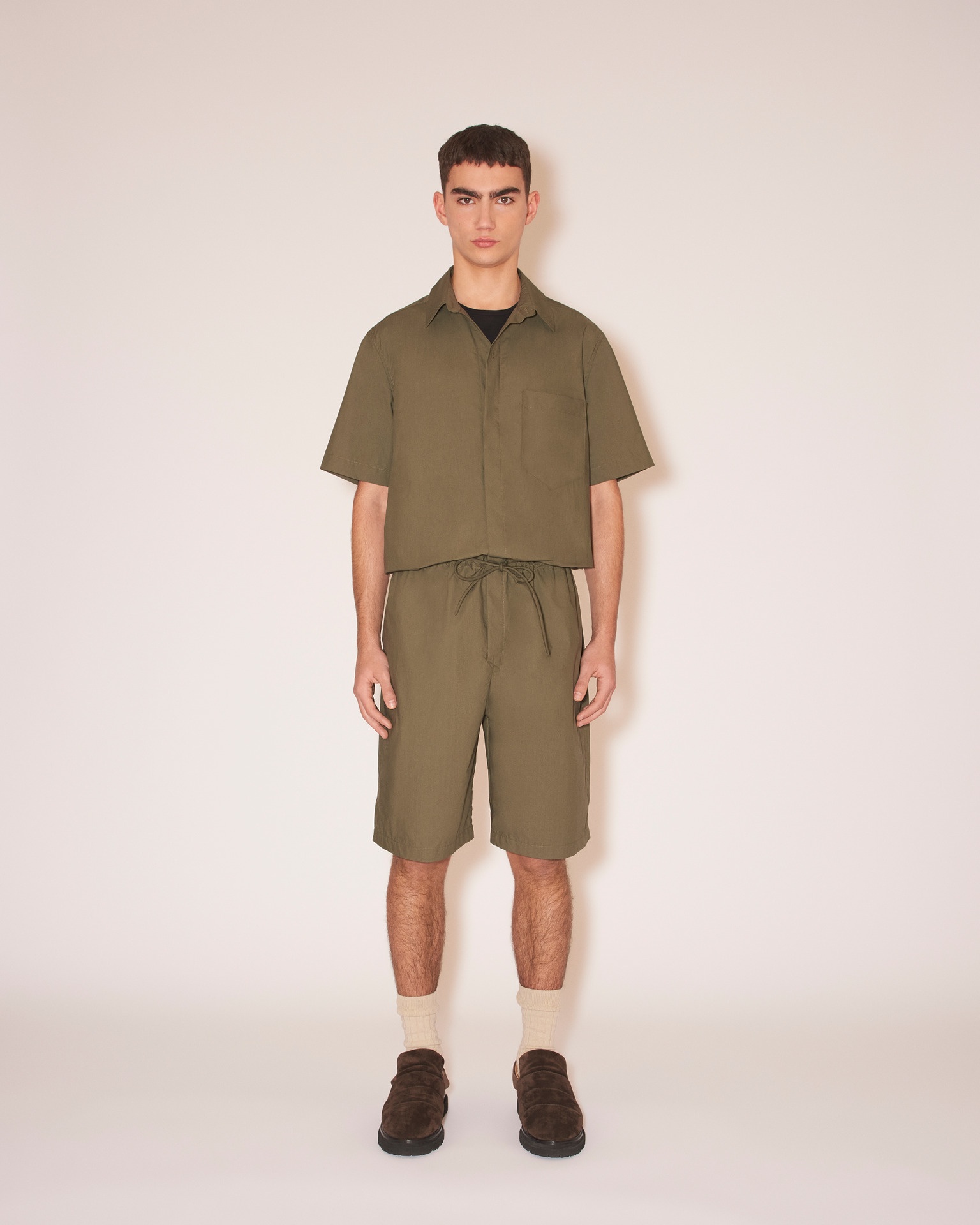 BENJA - Poplin jumpsuit - Olive - 2