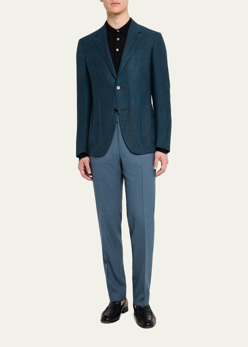ZEGNA Men's Tonal Plaid Sport Coat outlook