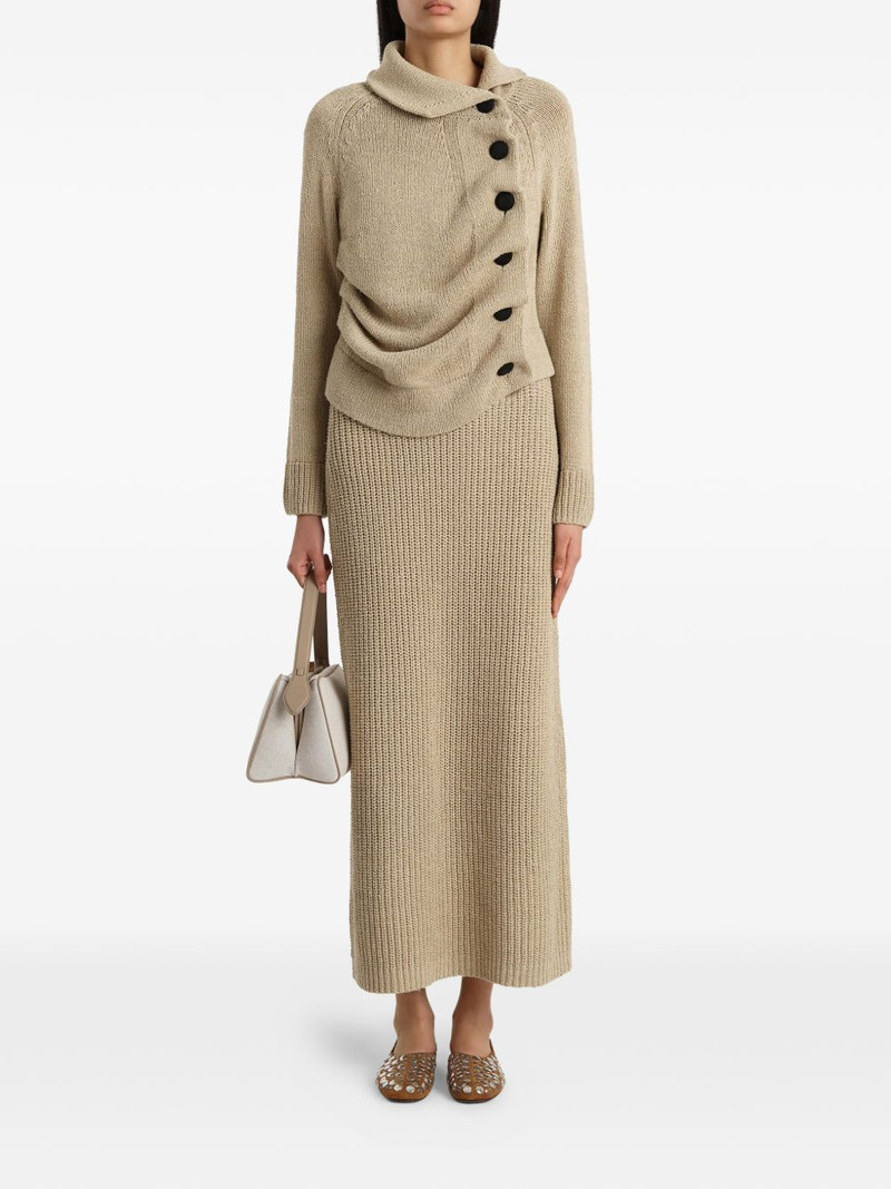 KHAITE front buttton cardigan outlook