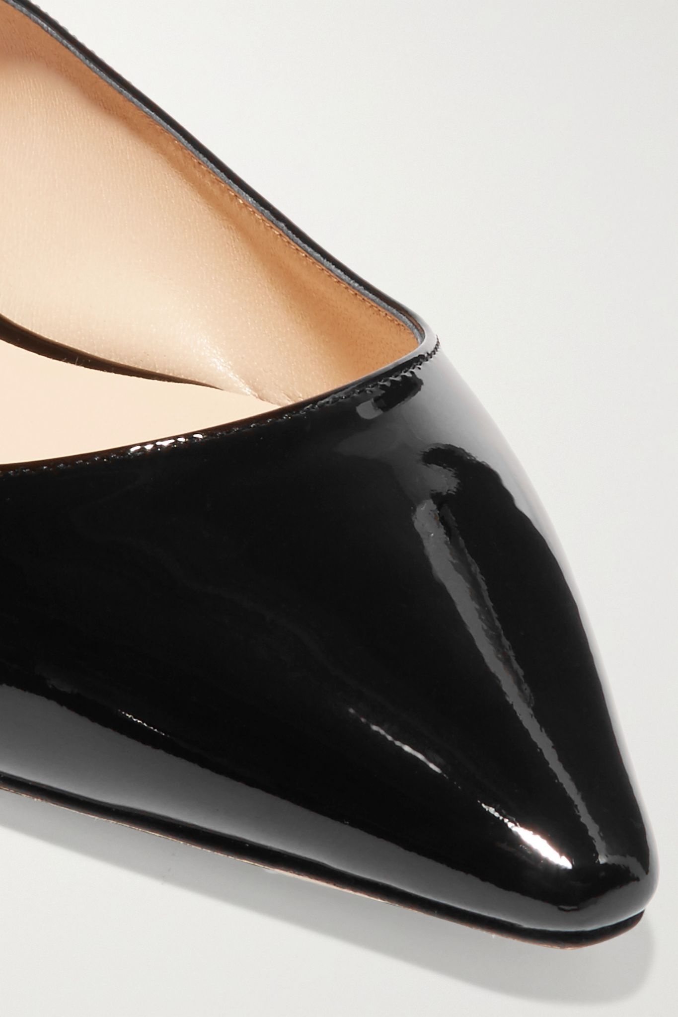 Love patent-leather point-toe flats - 5