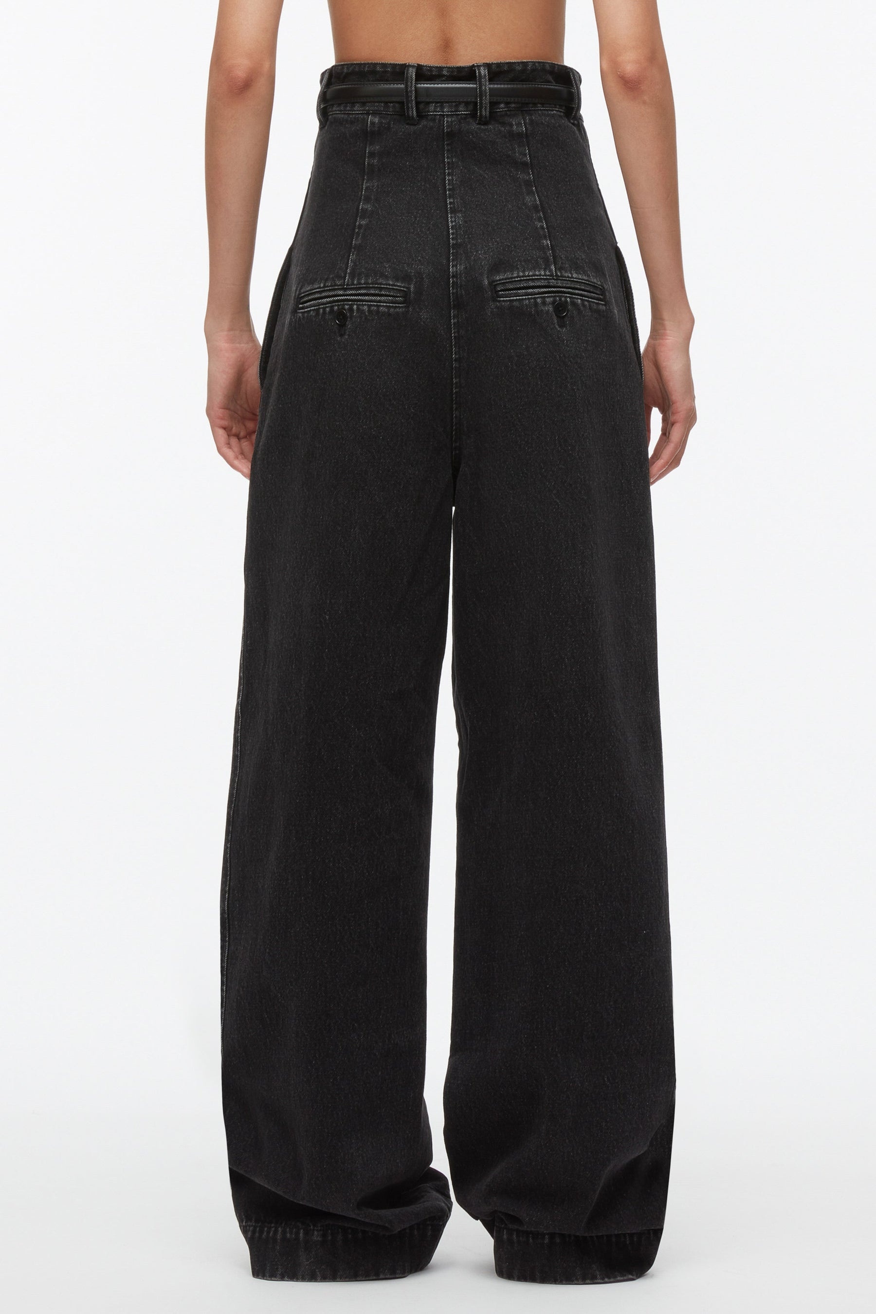 Denim Extreme High Waisted Trouser - 4
