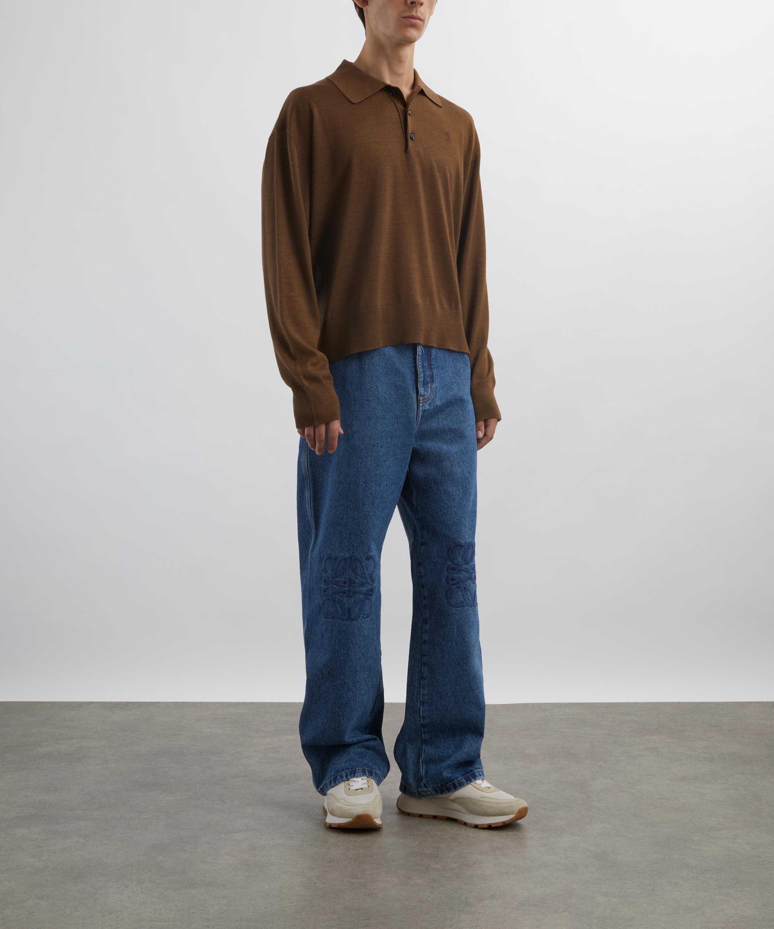 Brown Wool Ami de Coeur Polo - 2