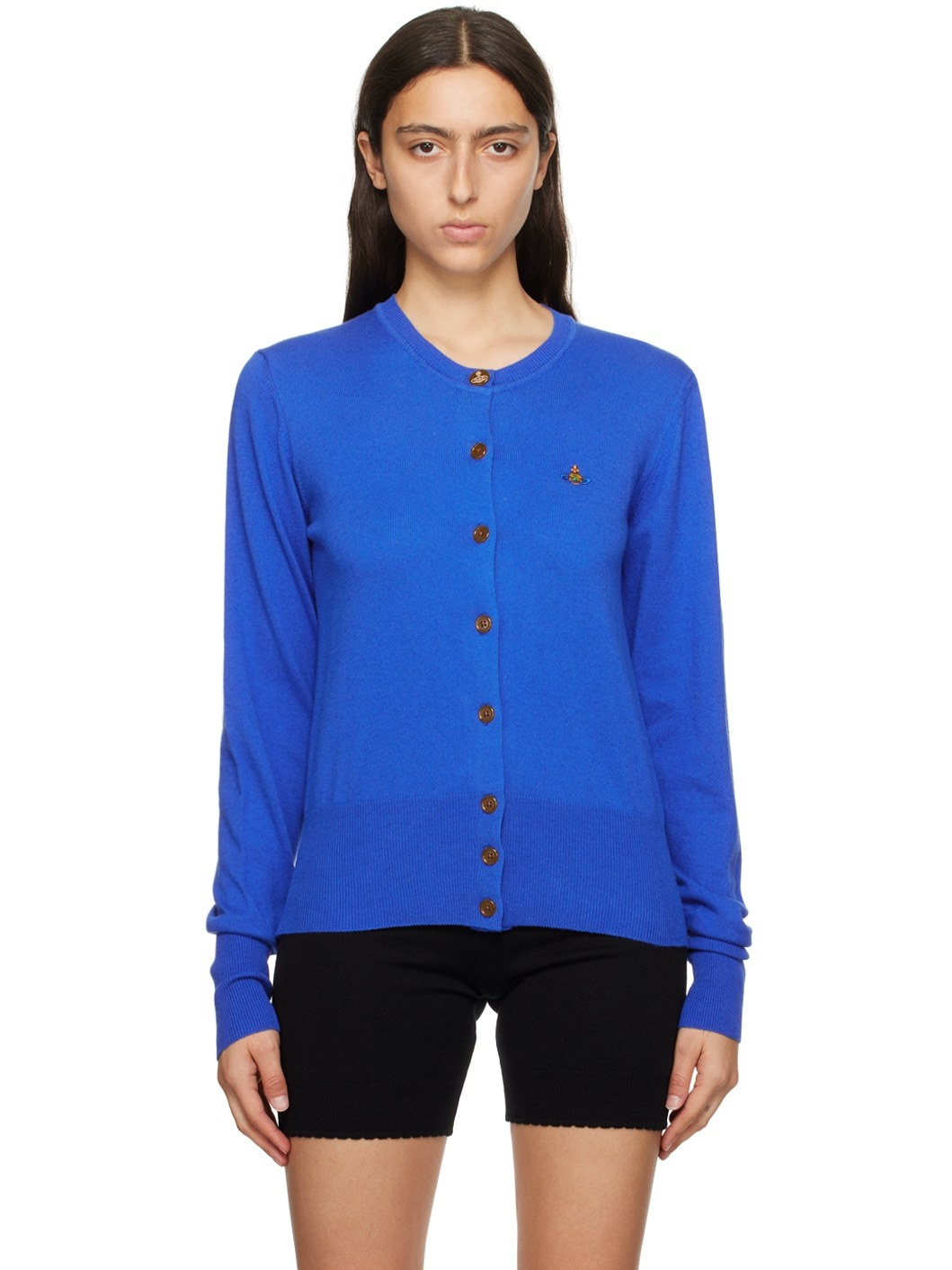 Vivienne Westwood Blue Bea Cardigan | REVERSIBLE