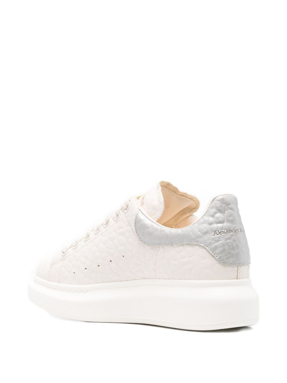 textured heel-tab ballet flats - 3