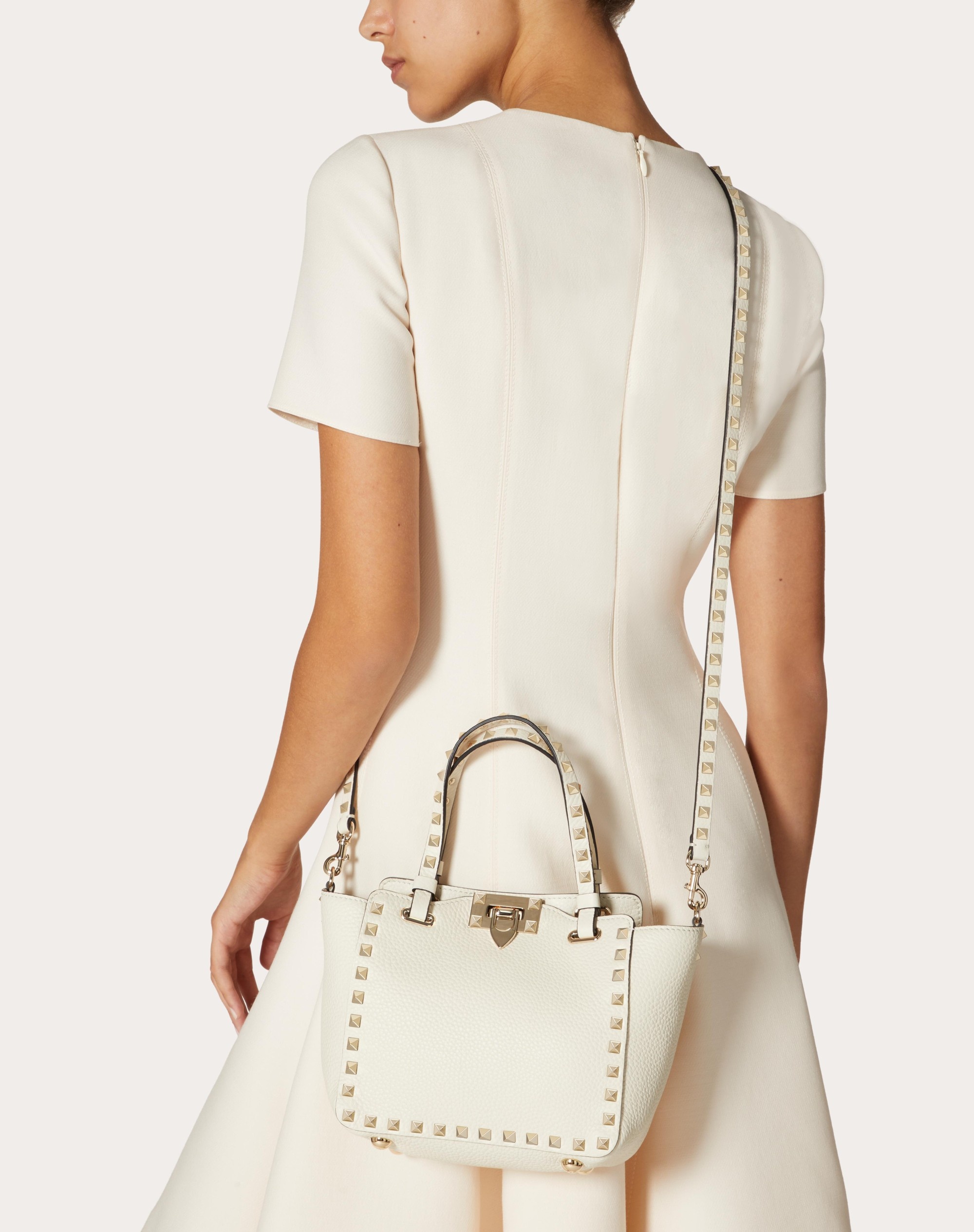 MINI ROCKSTUD GRAINY CALFSKIN BAG - 6