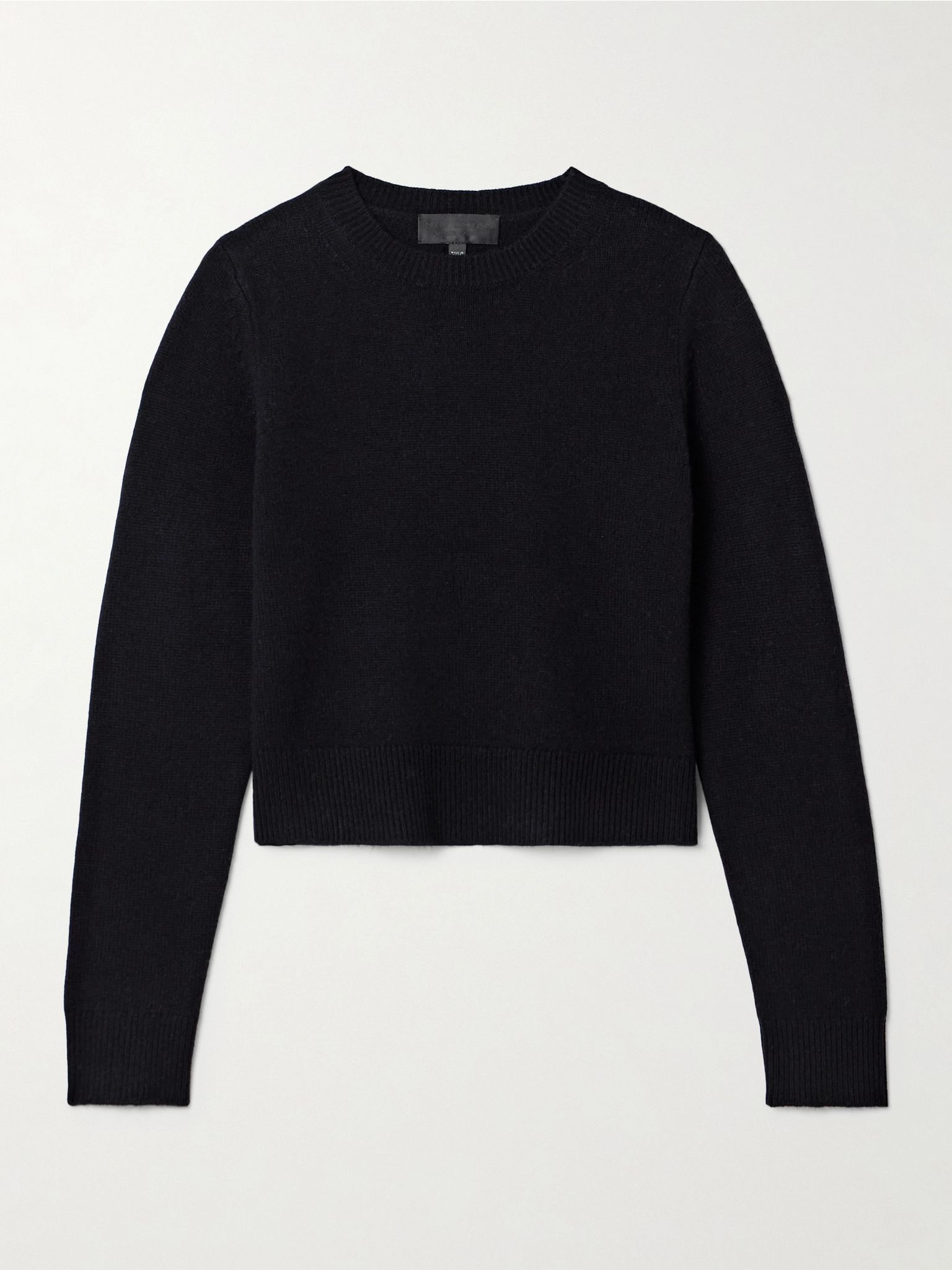 Venus cropped cashmere sweater Navy - 1