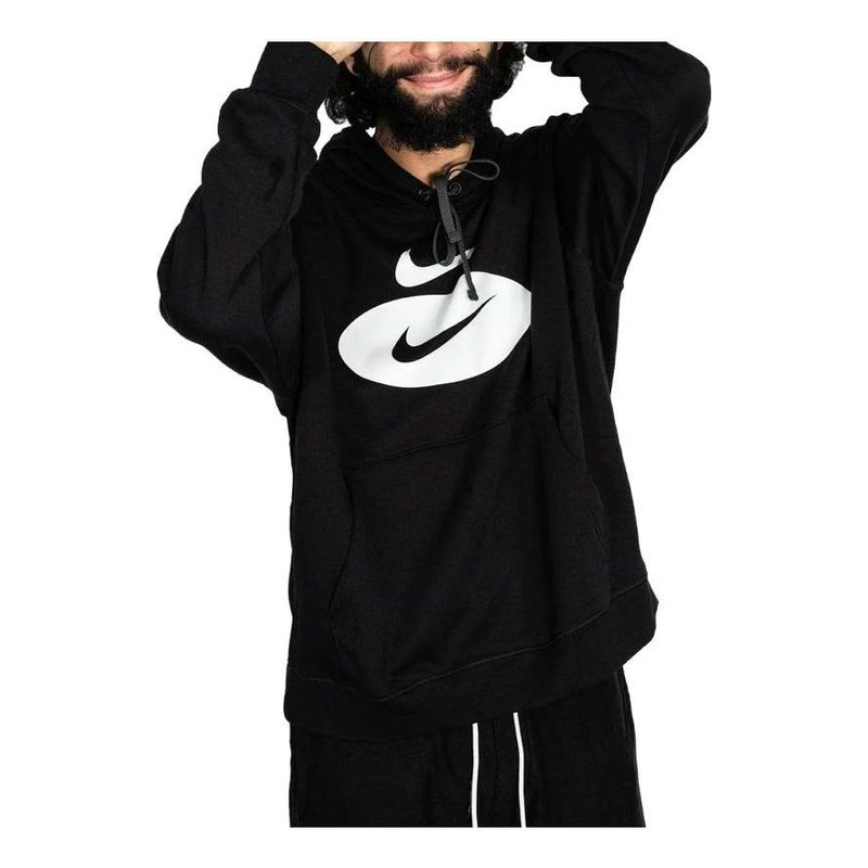 NIKE Sportswear Swoosh League Fleece Pullover Hoodie '블랙' DM5458-010 - 1