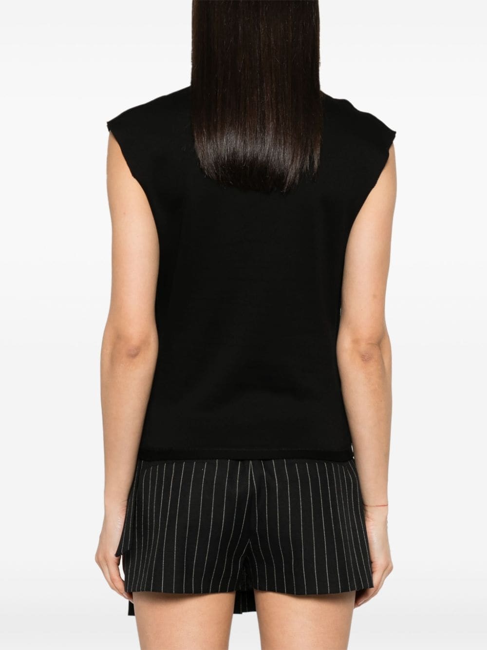 chain-detail cotton T-shirt - 4