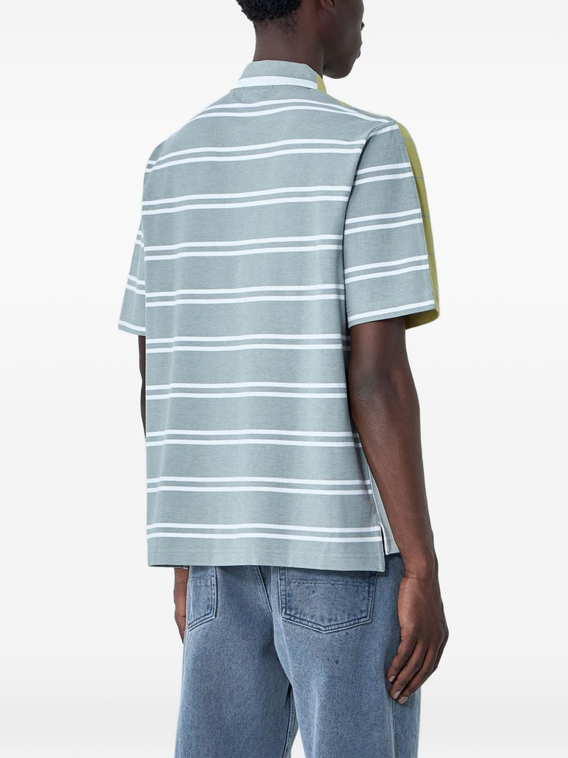 buttoned striped polo shirt 3