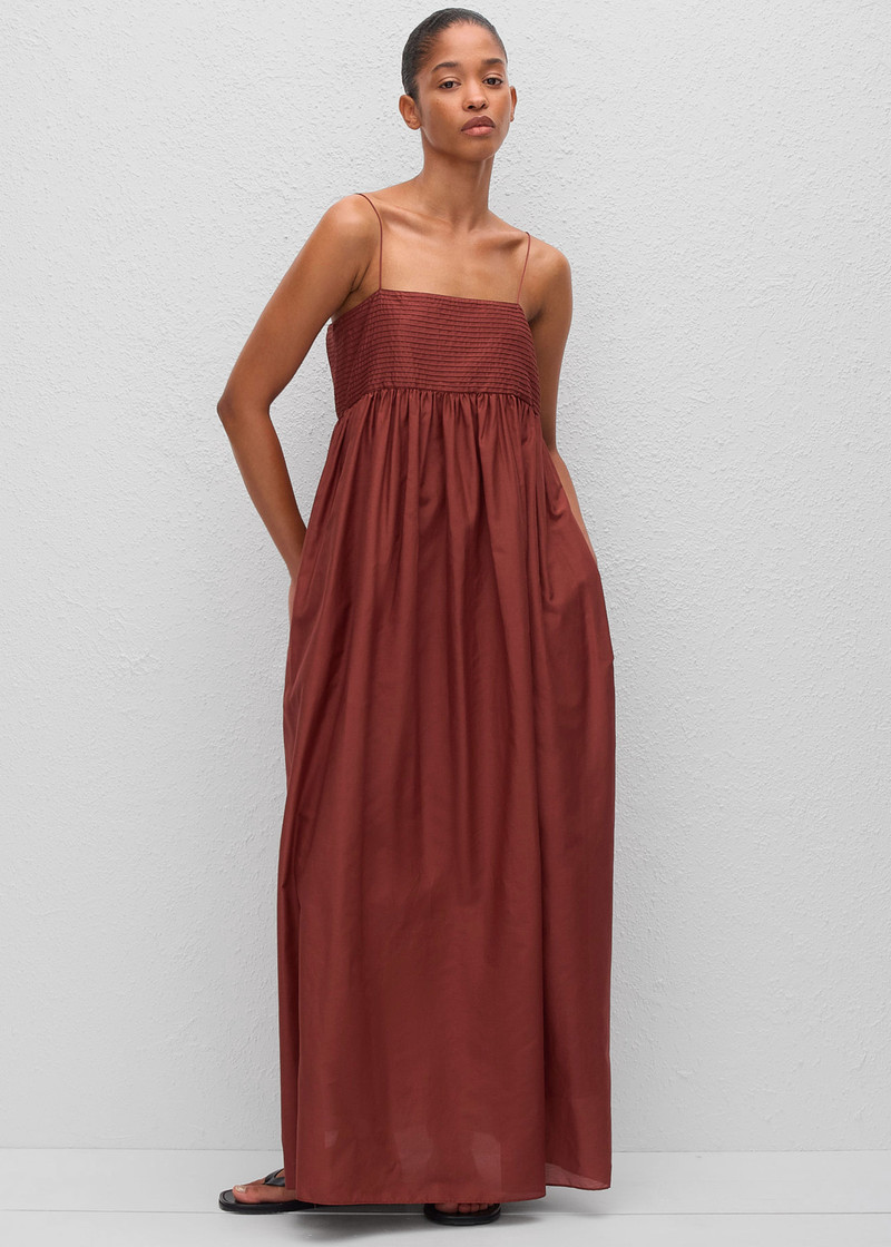 Matteau Empire Pintuck Bodice Dress - Maroc 3