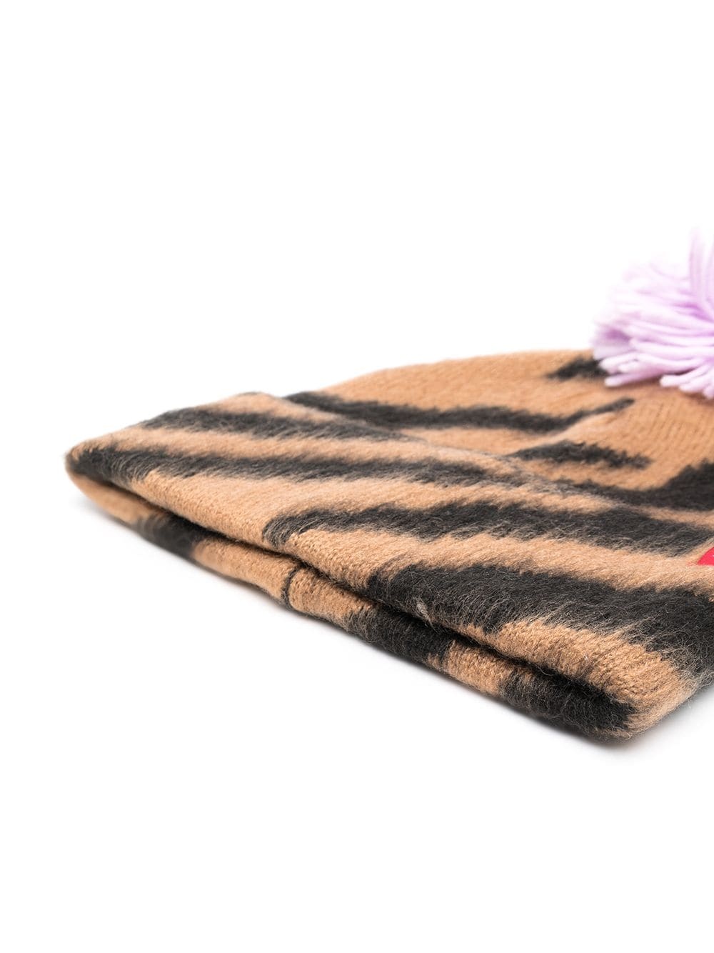 zebra-print beanie - 2