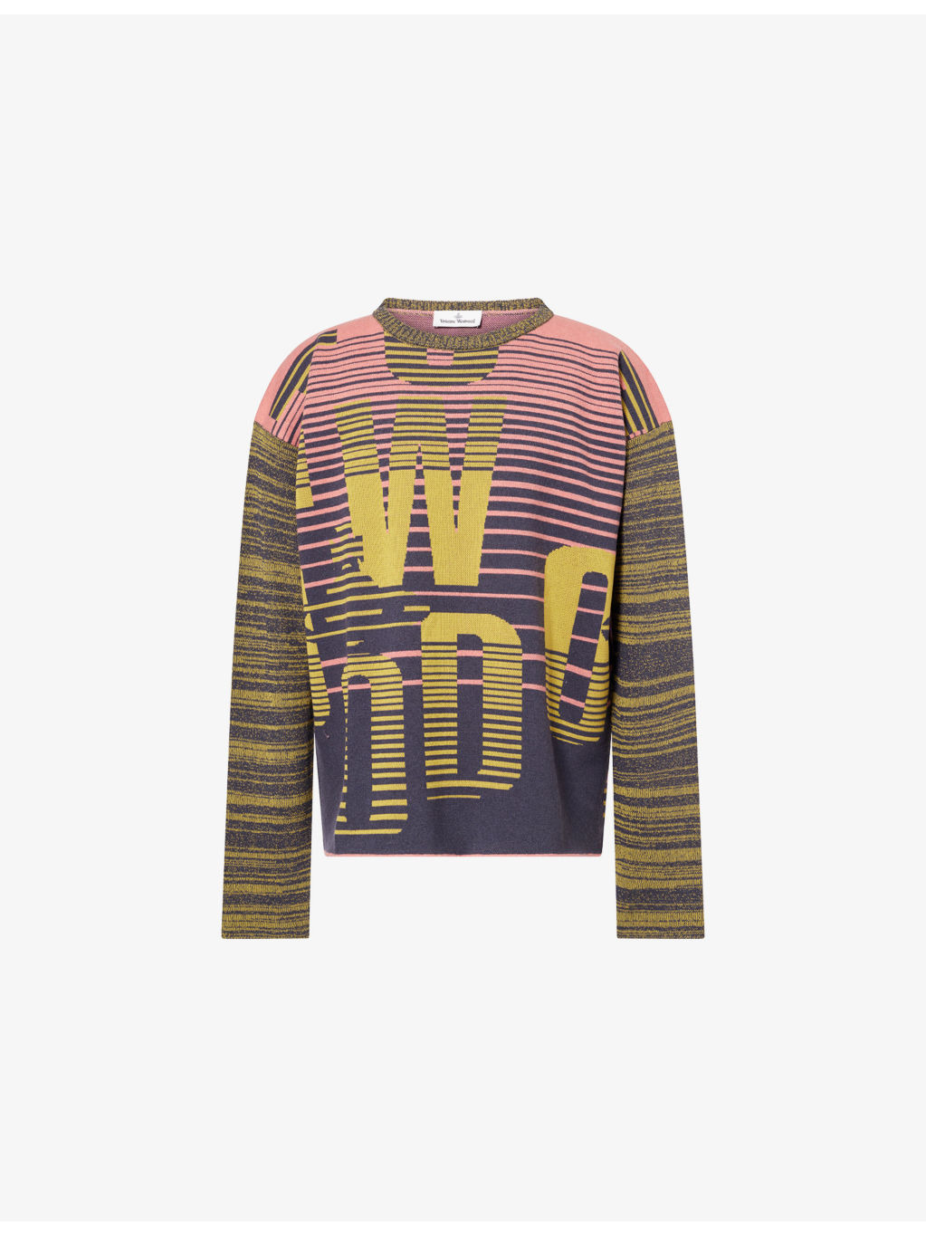 Patterned Long-Sleeves Knitted Jumper - 1