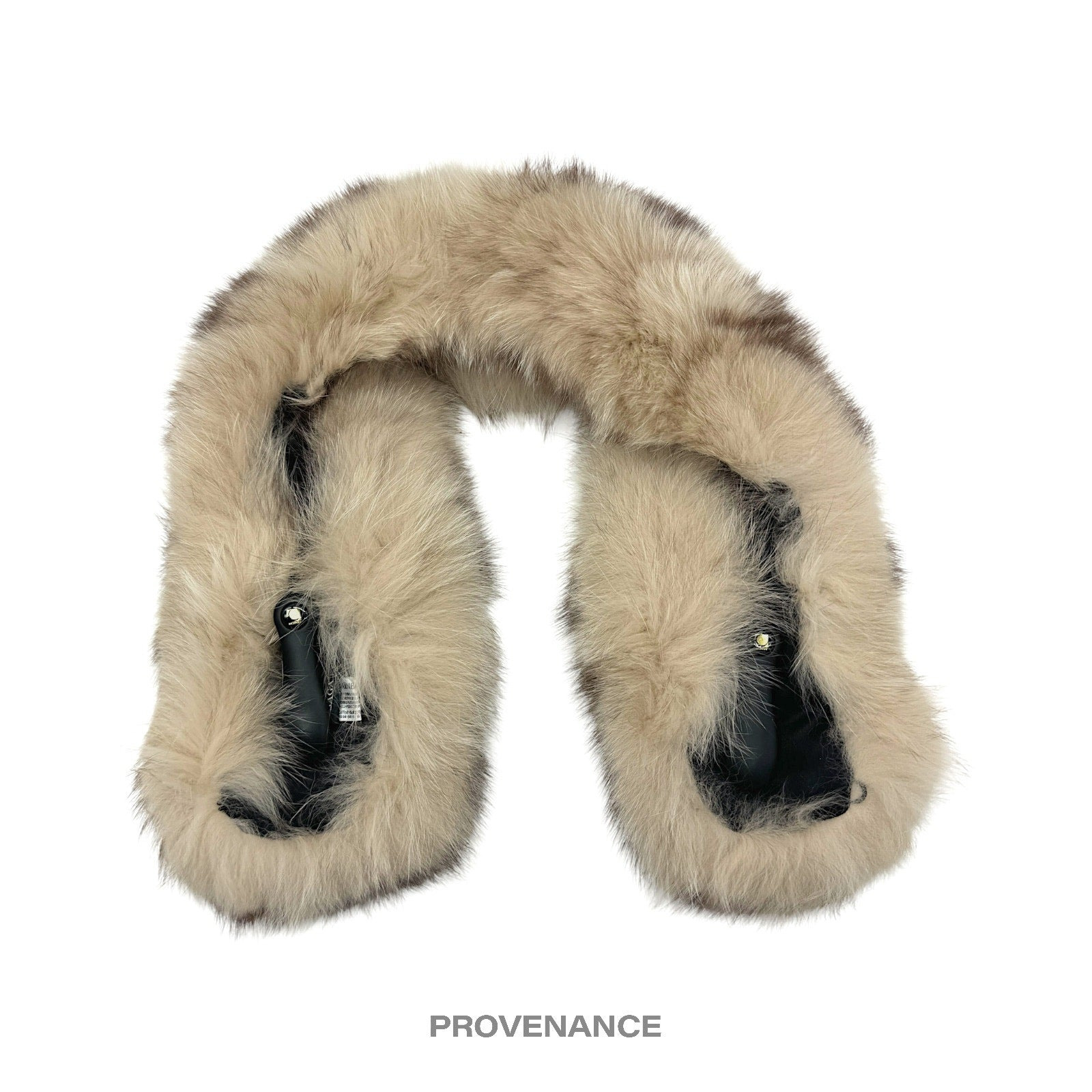 Givenchy Fur Shawl Scarf - Cream Brown Fox - 2