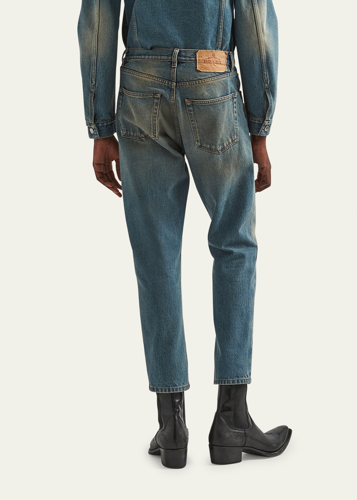 Men's Light Treated Denim Jeans - 3