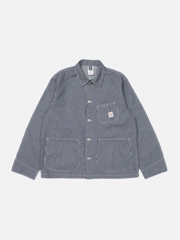 Howie Hickory Chore Jacket Blue/Offwhite - 1