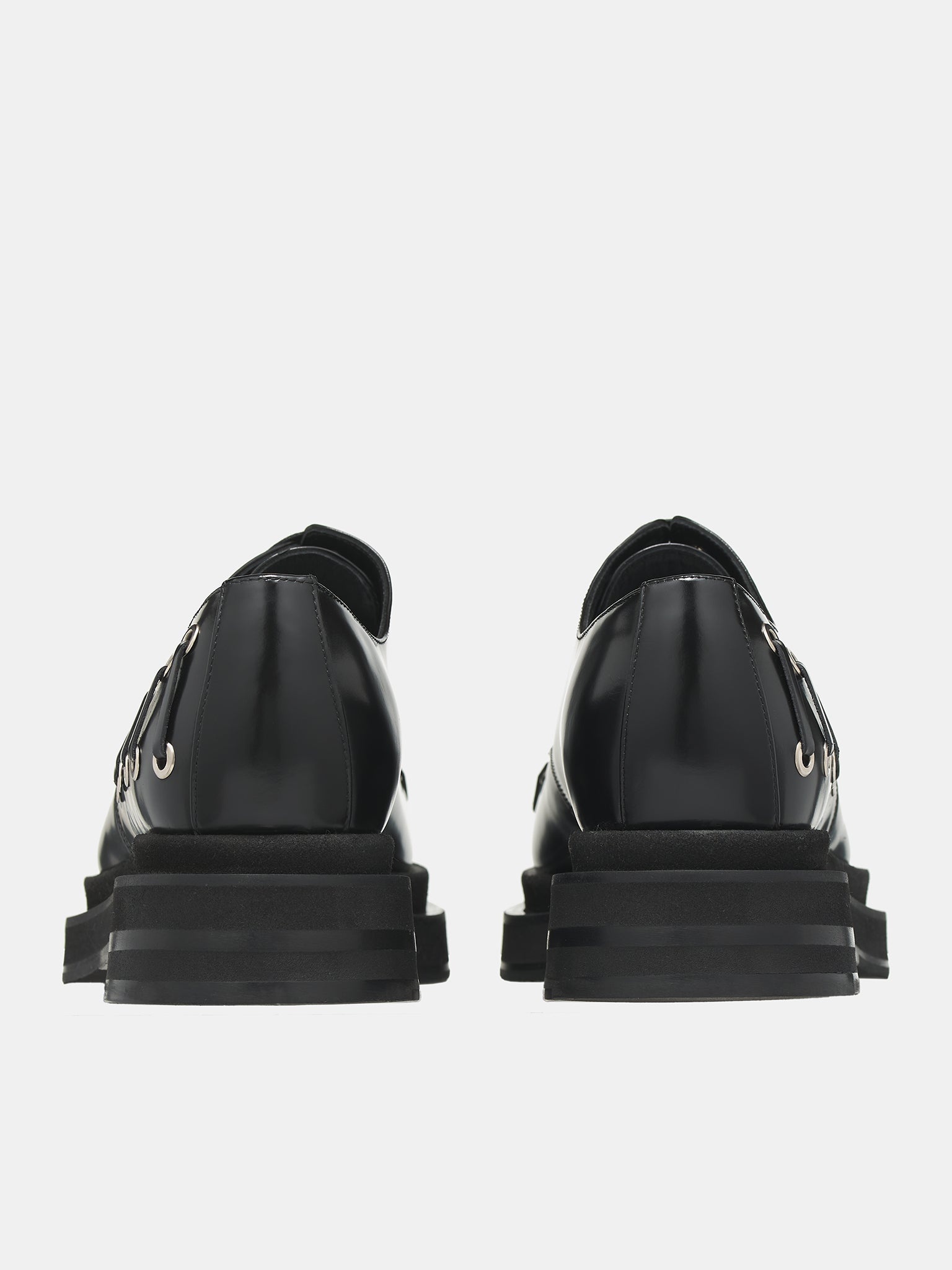 Grommet Platform Shoes - 5