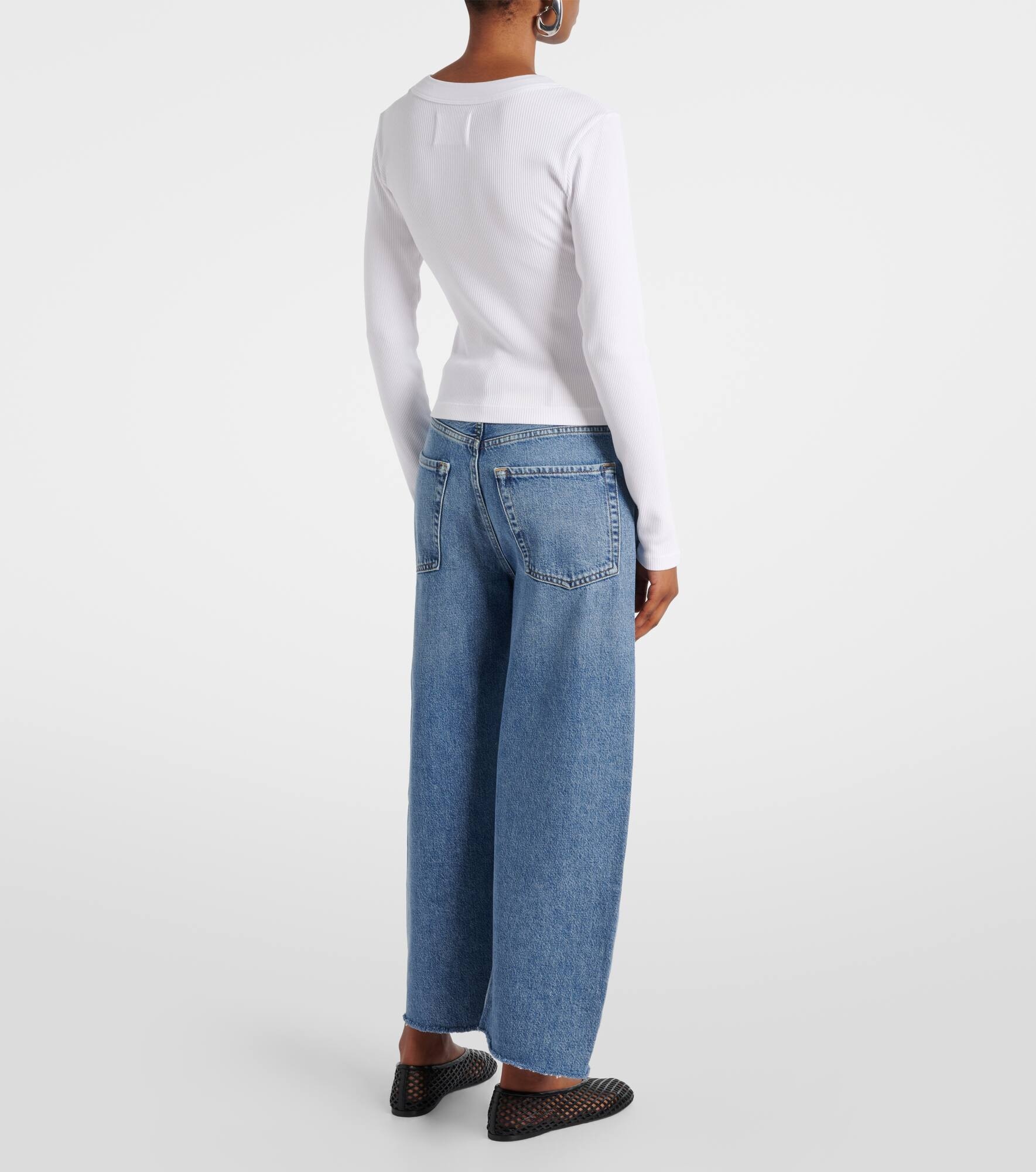 Varra ribbed-knit Henley shirt - 3