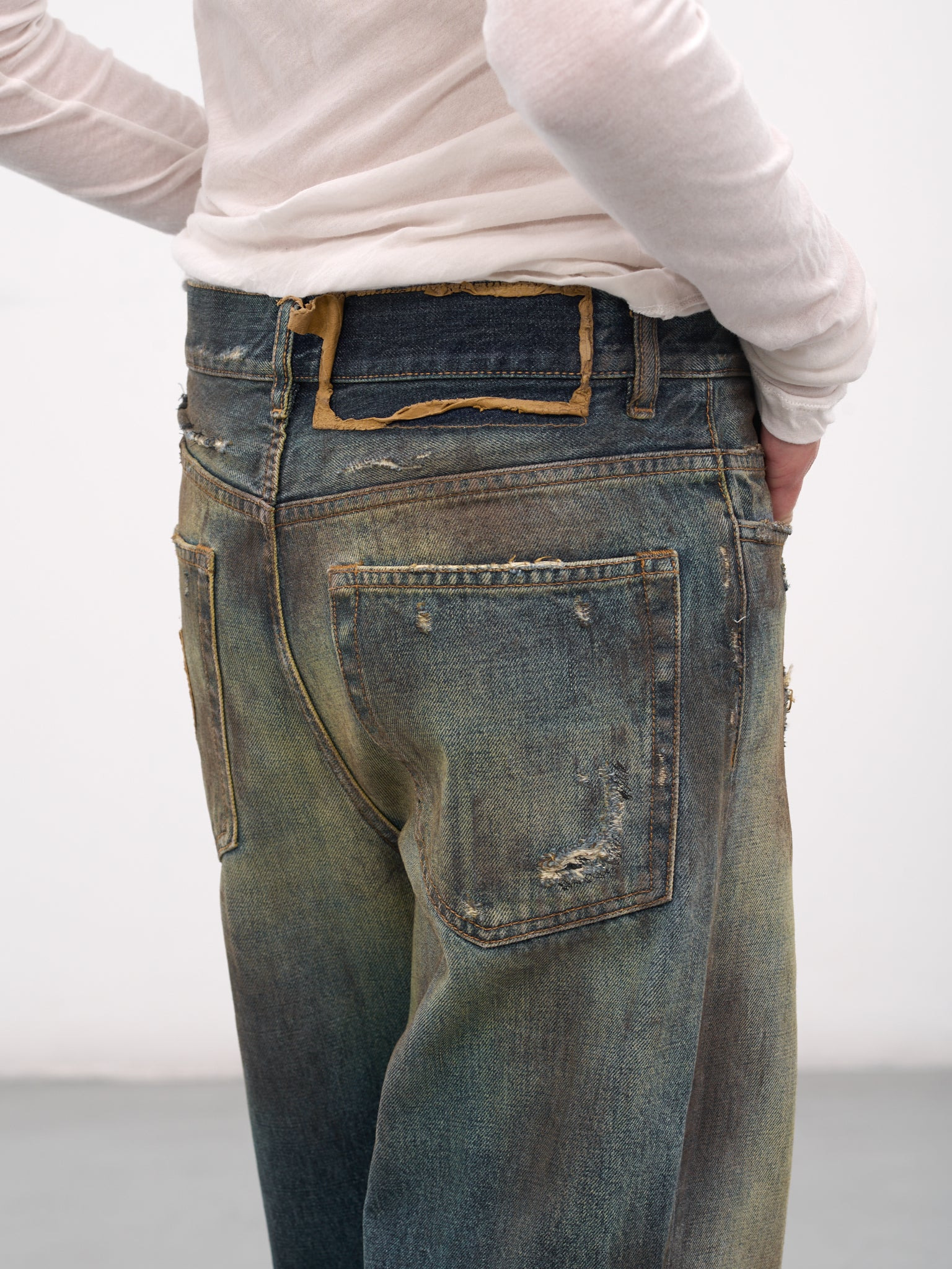 Blue Genoveva Distressed Flared Jeans - 5