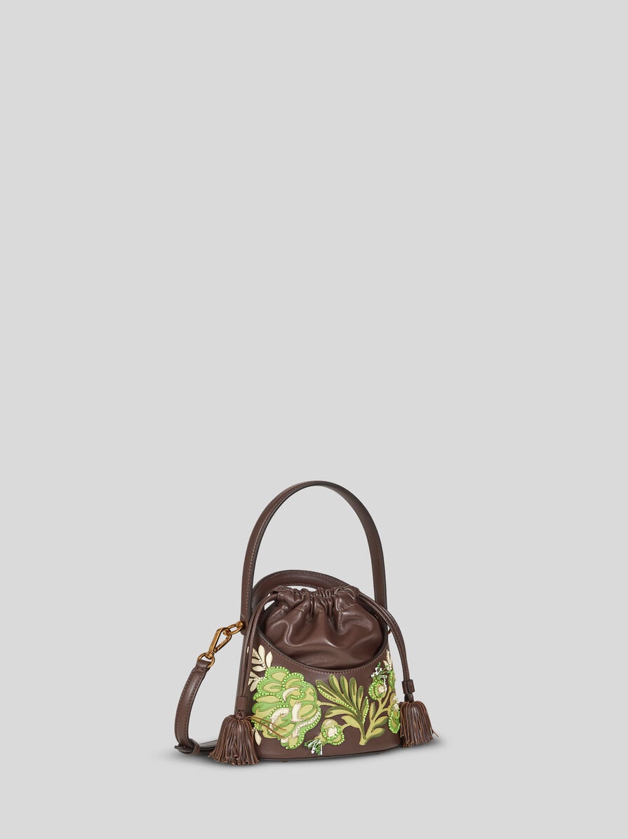 MEDIUM SATURNO BAG WITH EMBROIDERY - 6