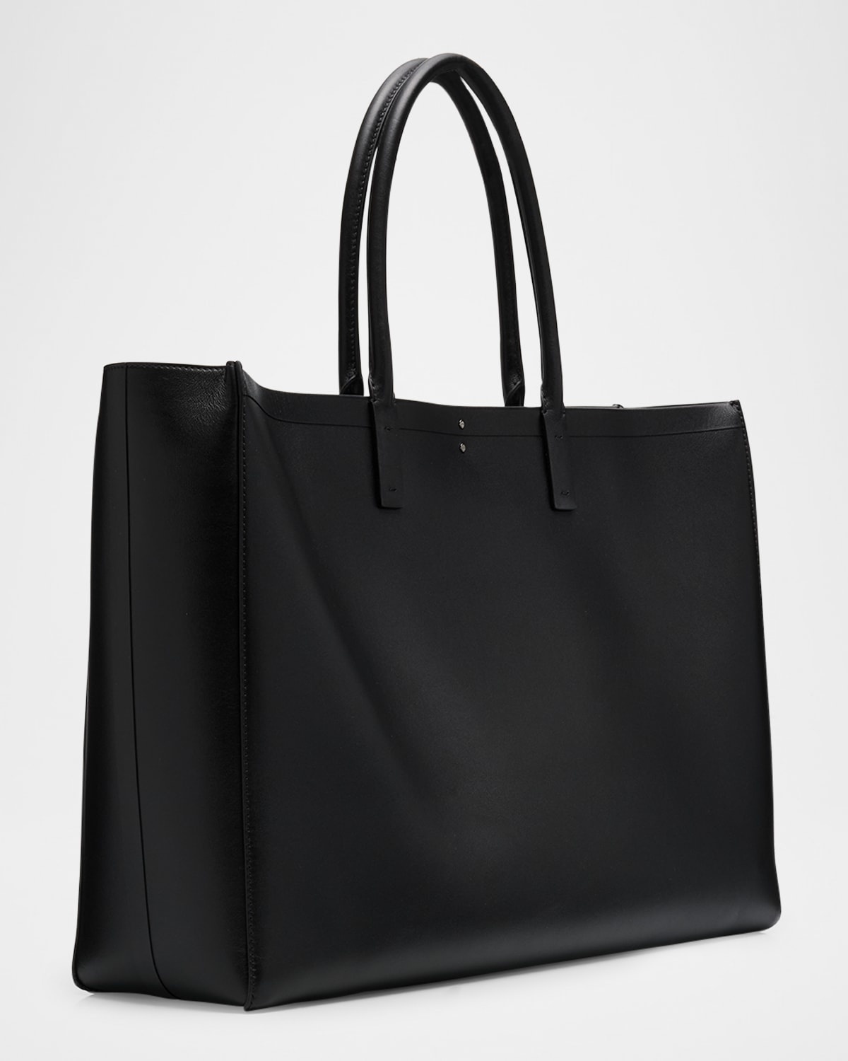 Men's East/West Leather Tote Bag - 2