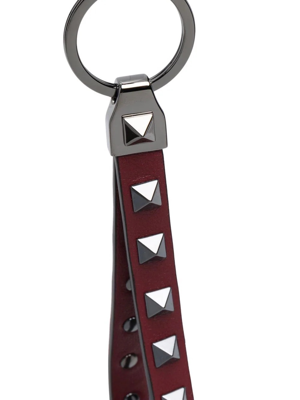 Rockstud leather keyring - 2