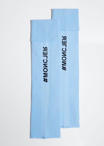 Moncler Men's Ribbed Logo Leg Warmer Socks outlook