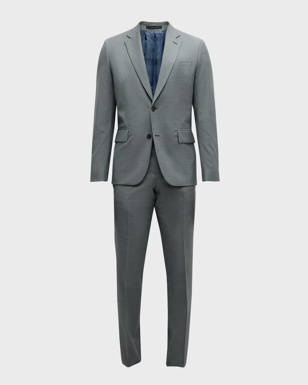 Men's Textured Stretch Cotton Suit - 10