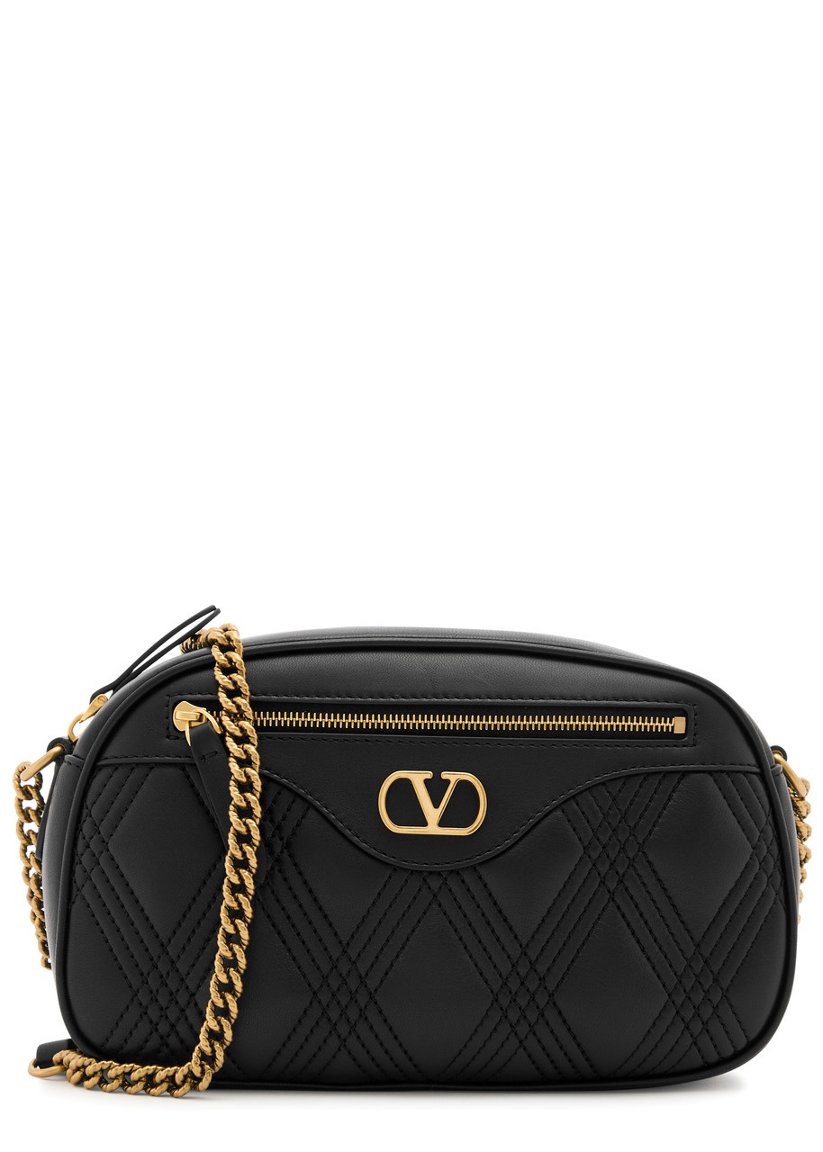 Valentino Valentino Garavani Quiltie 67 Leather Camera bag