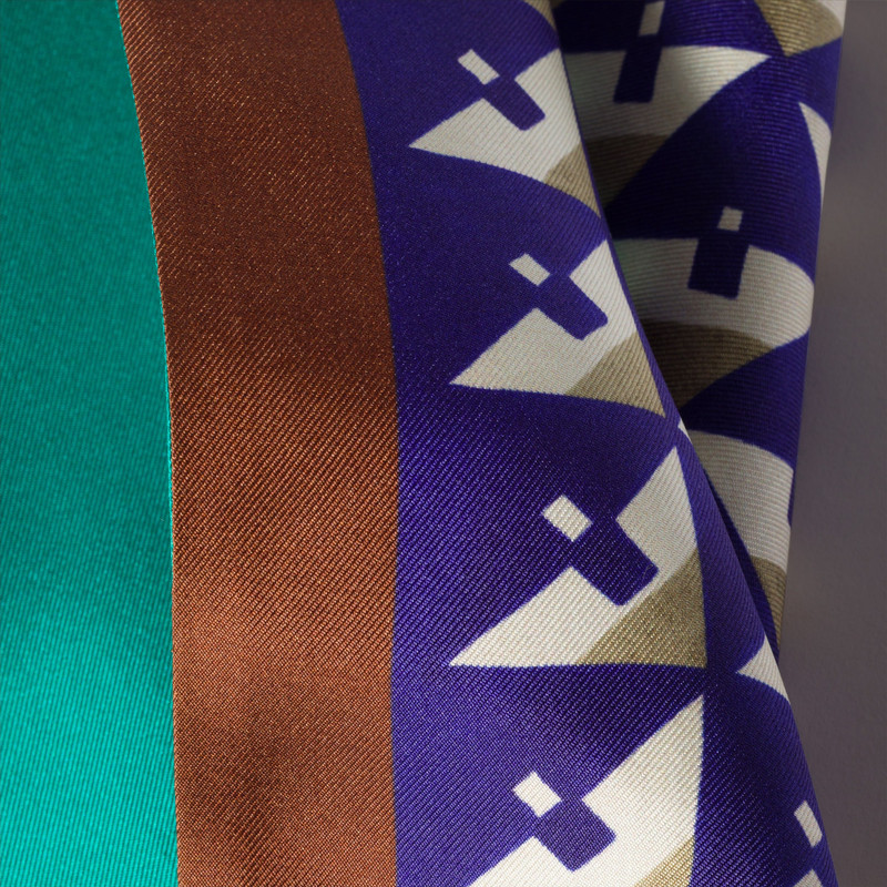 Miu Miu Printed silk scarf outlook