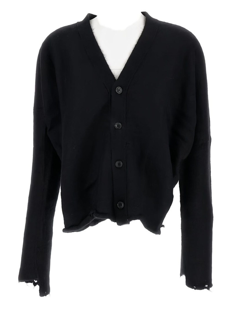 mohair-wool V-neck cardigan 1