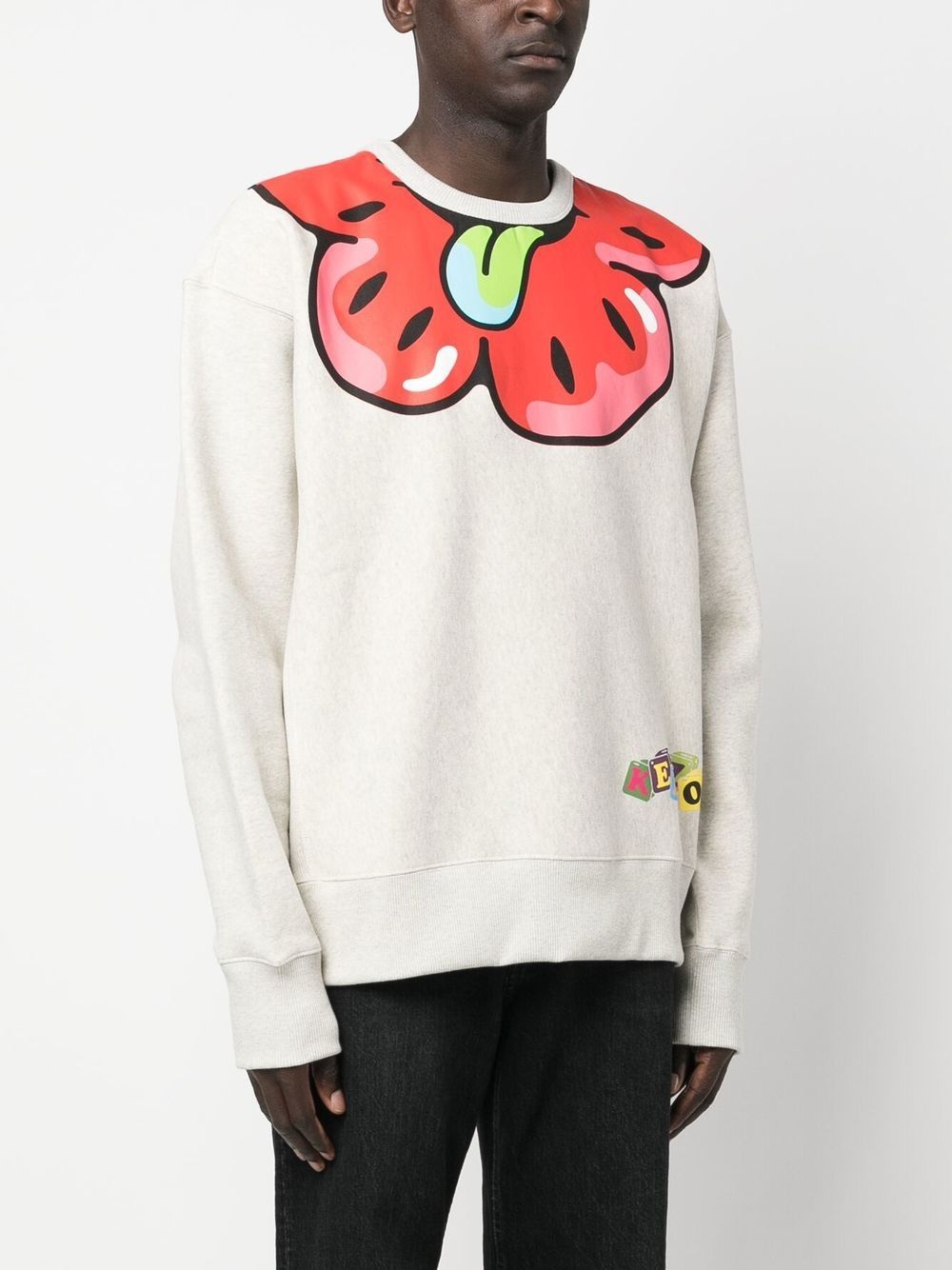Boke flower graphic-print sweatshirt - 3