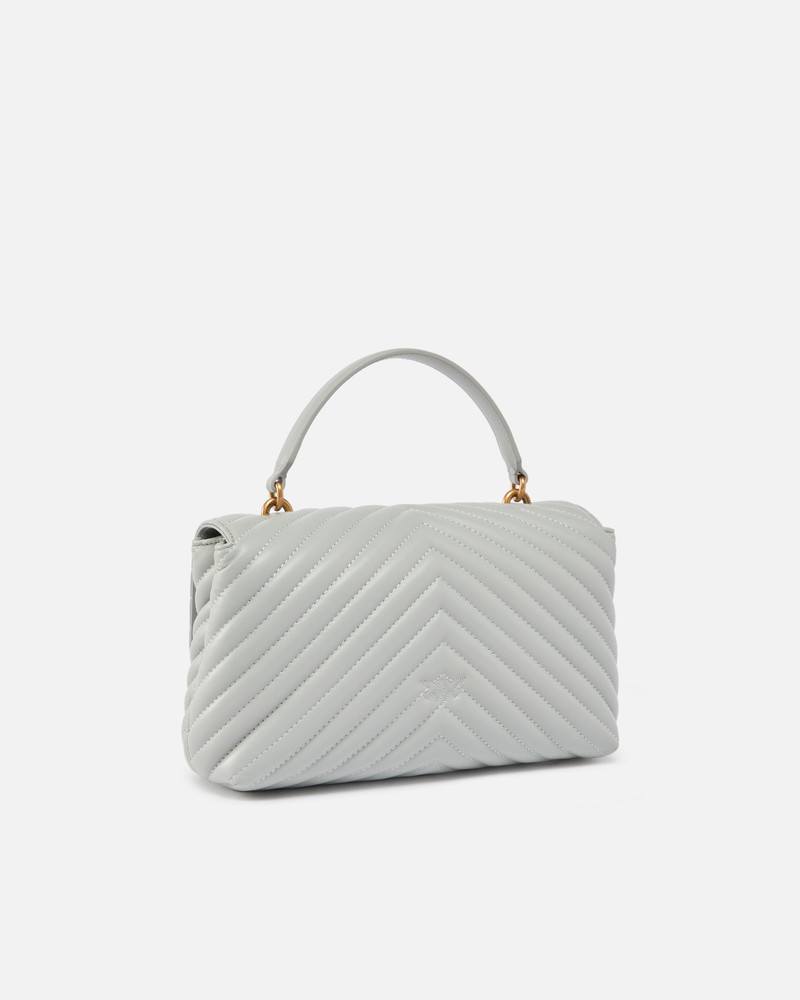 PINKO MEDIUM HANDBAG LOVE BAG PUFF CHEVRON IN NAPPA LEATHER outlook