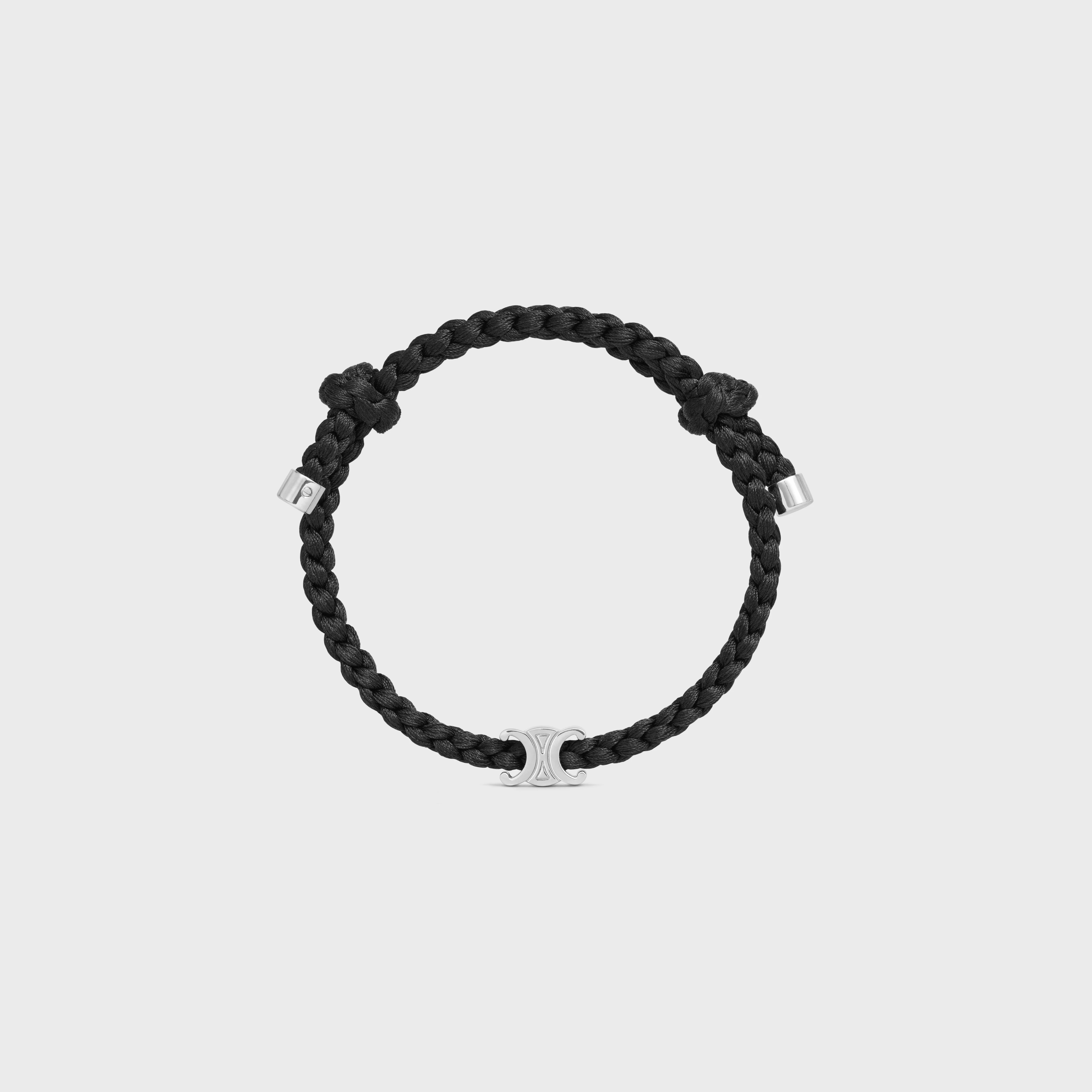 CELINE BEACH TRIOMPHE BRACELET IN ACRYLIC AND BRASS WITH